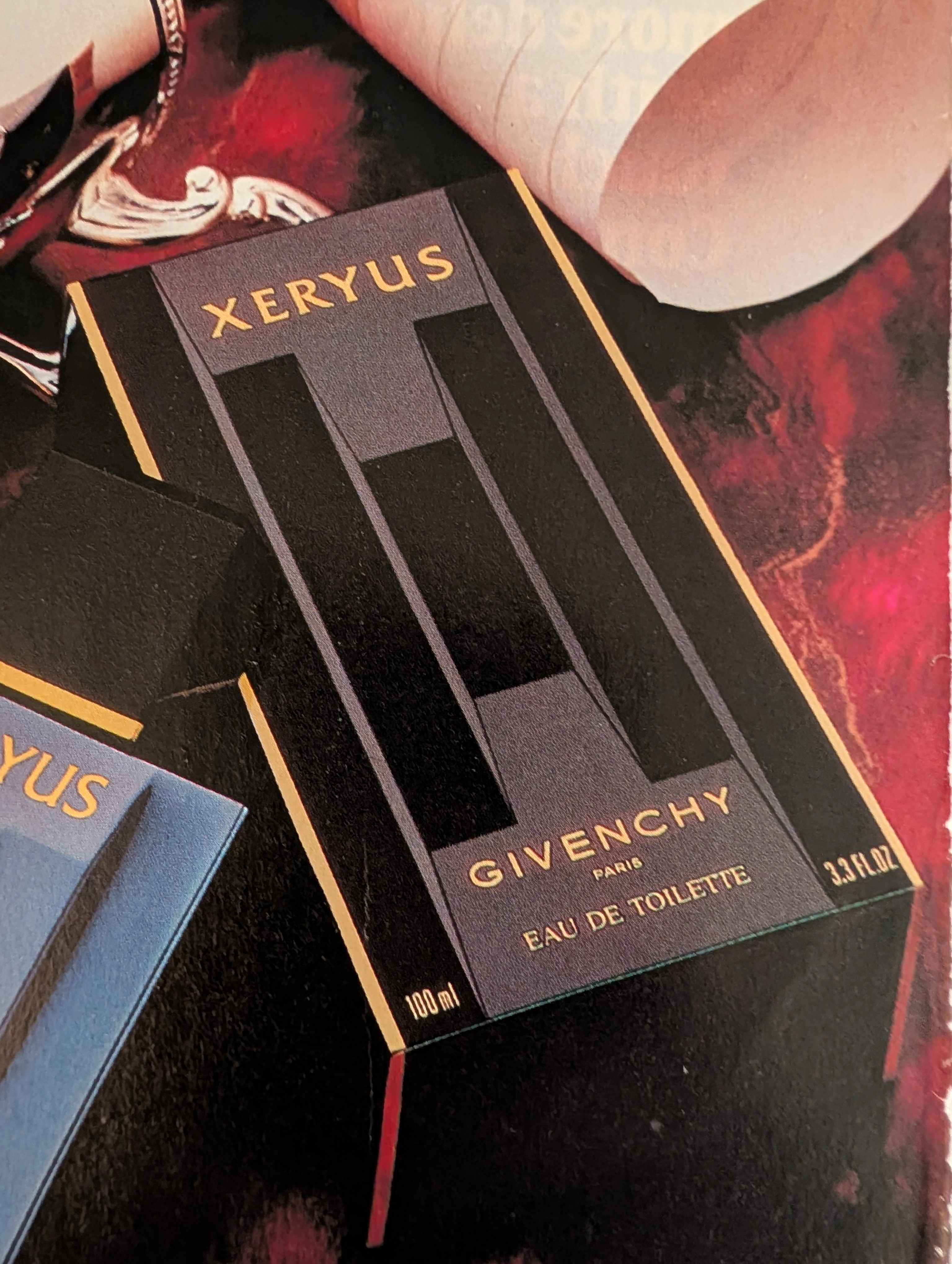 1986 Givenchy Xeryus Pour Homme Vintage Advertisement — Thumbnail 3