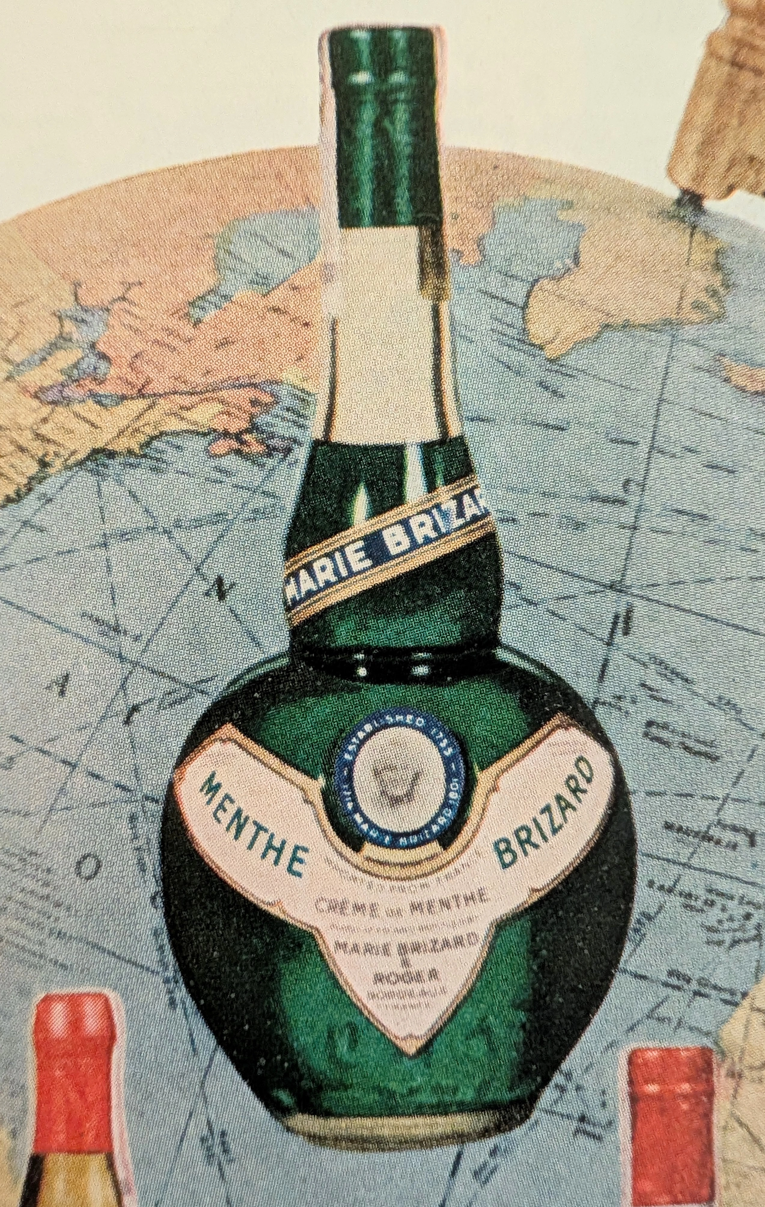 1955 Marie Brizard French Liqueurs Vintage Advertisement — Thumbnail 2