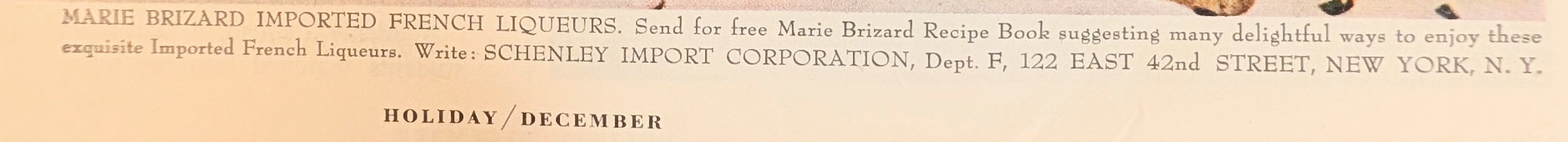 1955 Marie Brizard French Liqueurs Vintage Advertisement — Thumbnail 7