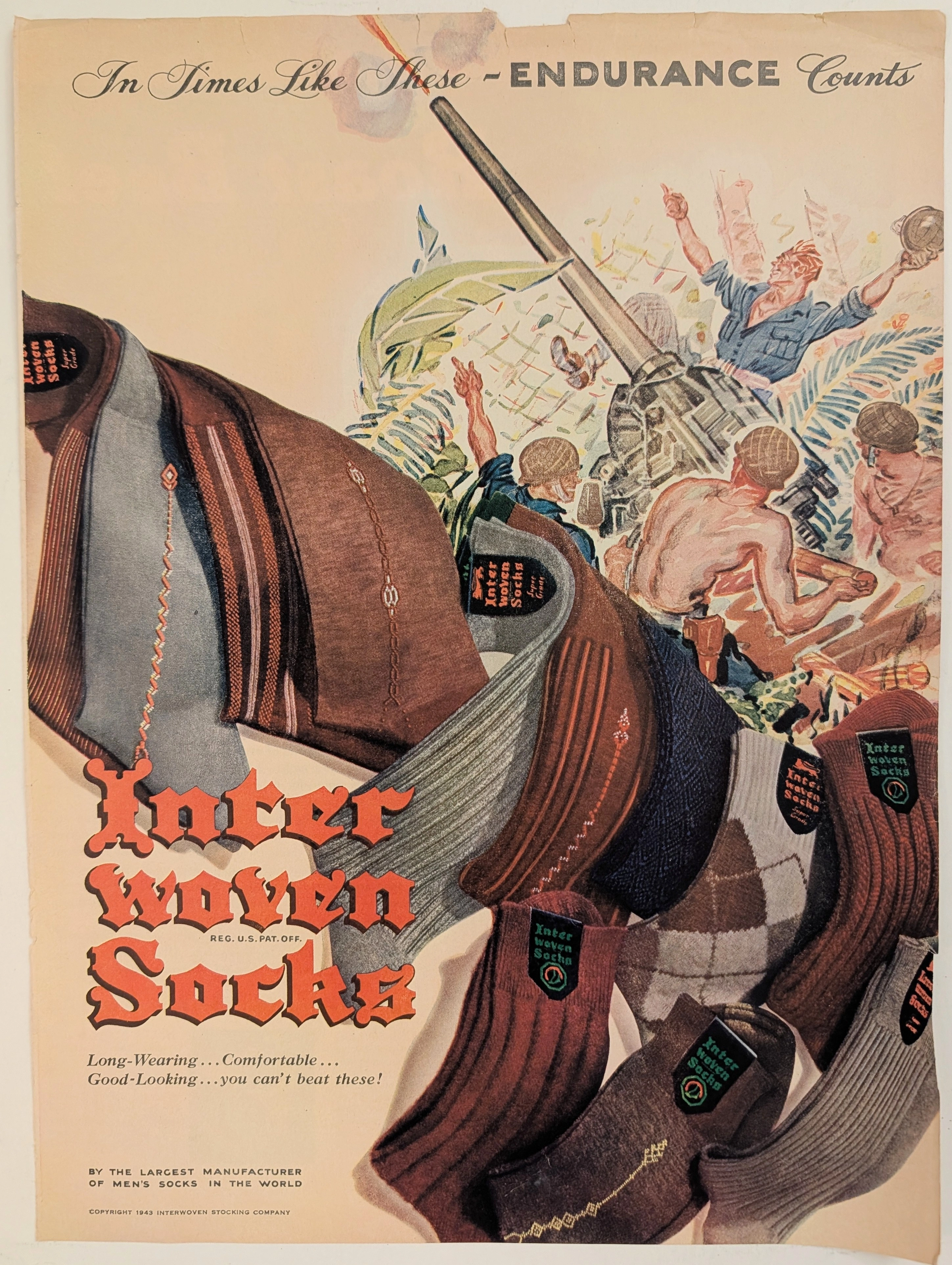 The Time Traveller's Dossier : 1943年のInterwovenソックス - 戦時下の忍耐という名の織物 — related article