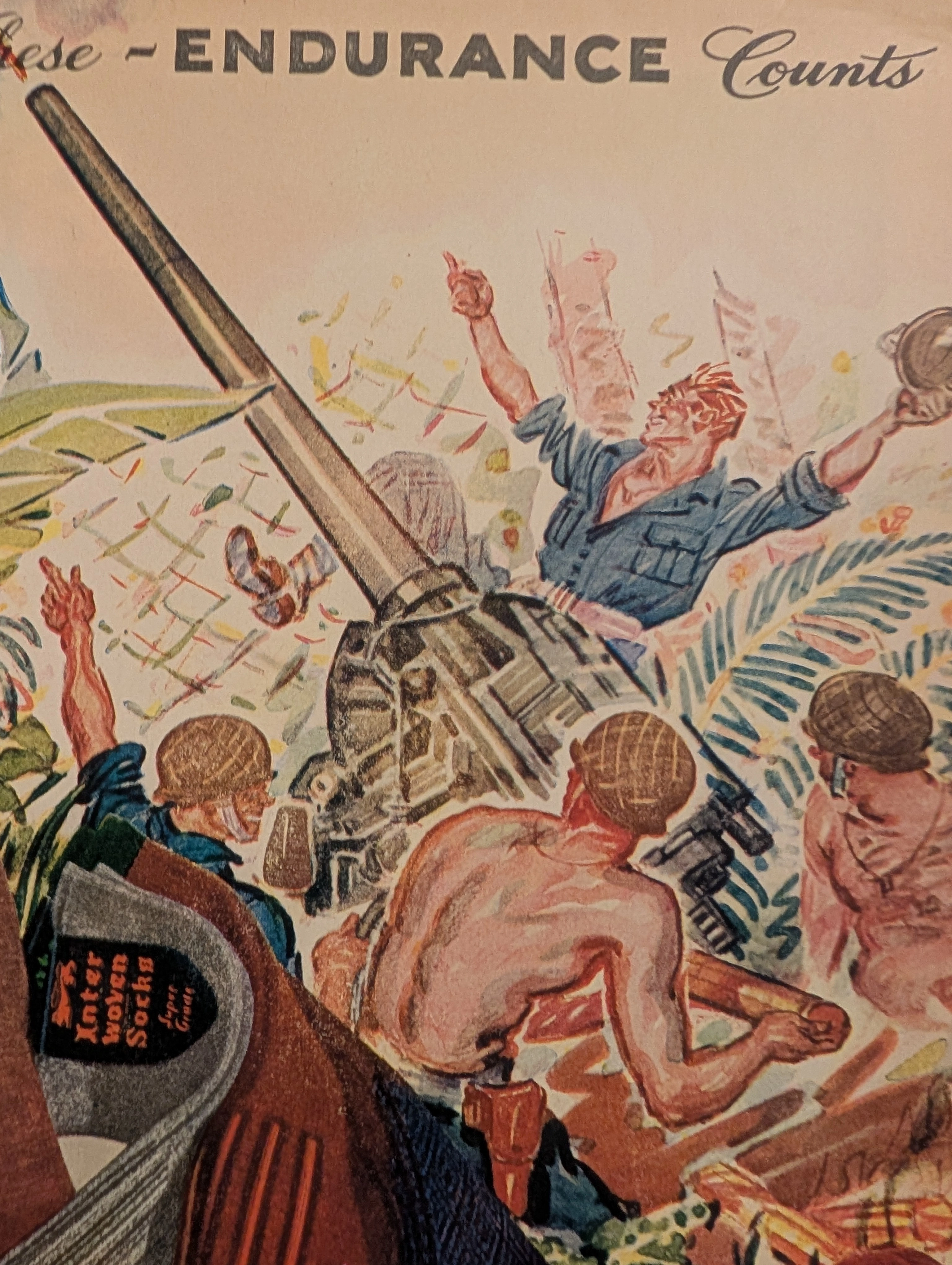 시간 여행자의 기록 보관소 : 1943년 Interwoven 양말 - 전시 인내의 직물 — The Record Institute Journal