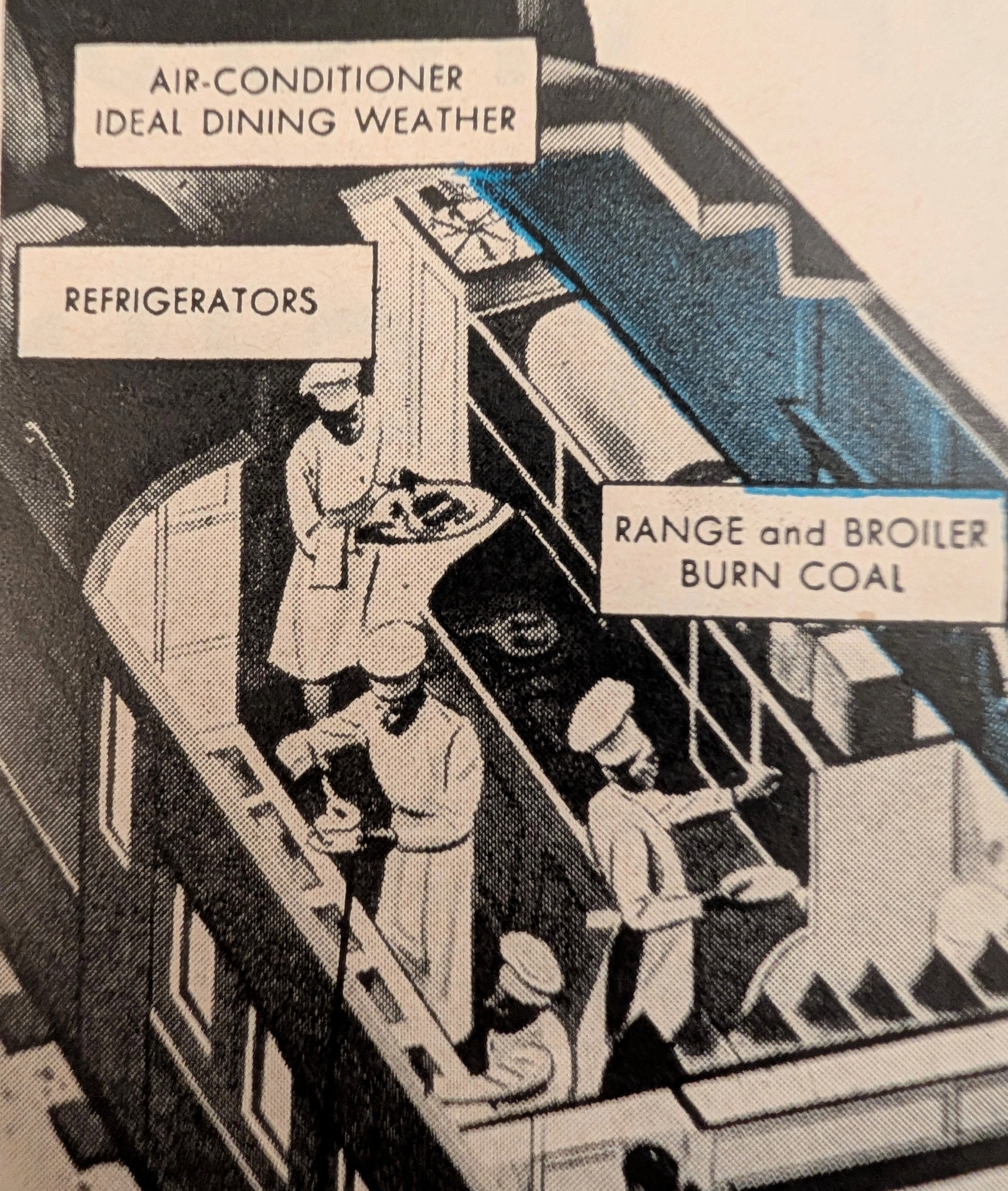 1944 New York Central "Wartime Housekeeping on Wheels" Vintage Advertisement — Thumbnail 3