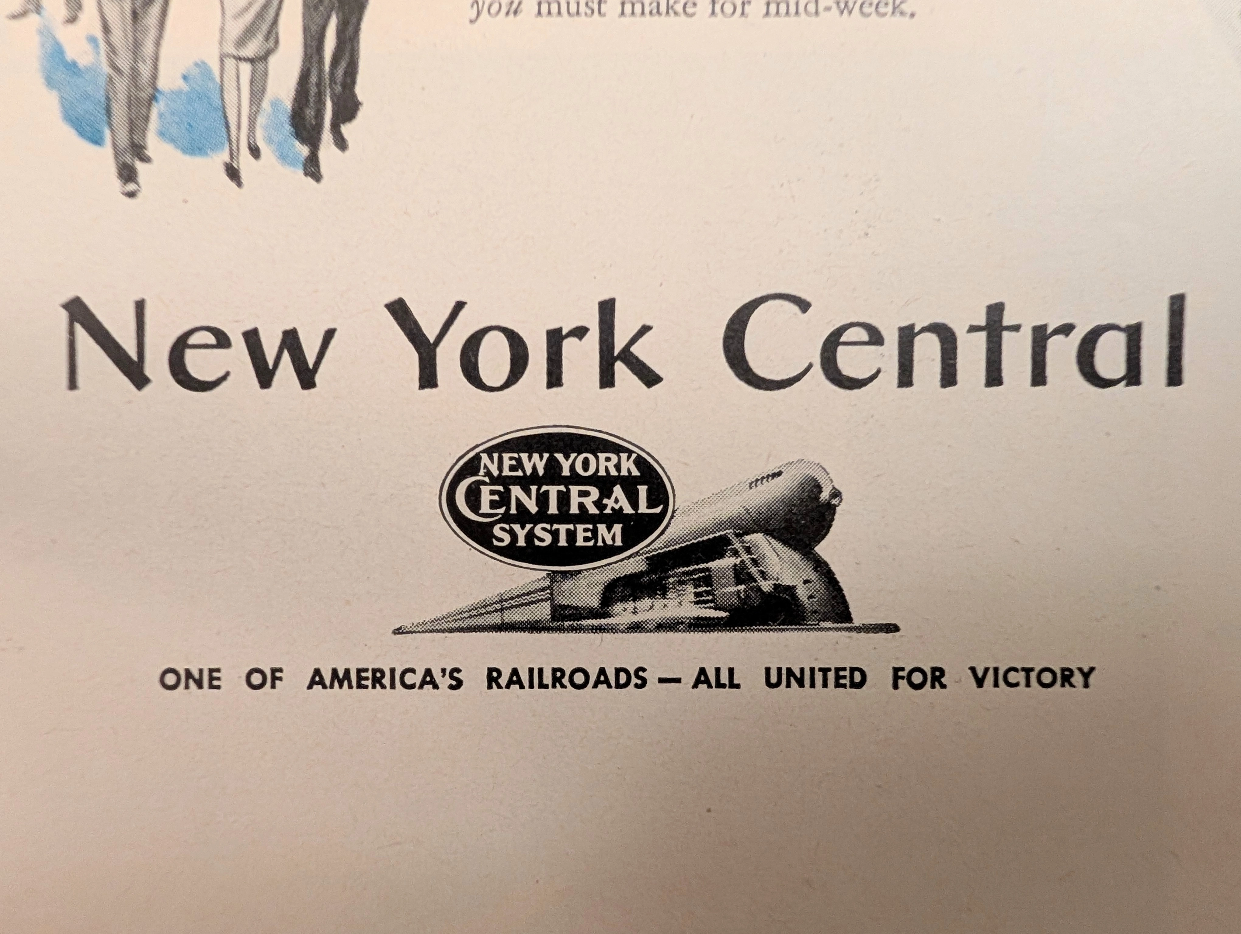 1944 New York Central "Wartime Housekeeping on Wheels" Vintage Advertisement — Thumbnail 7