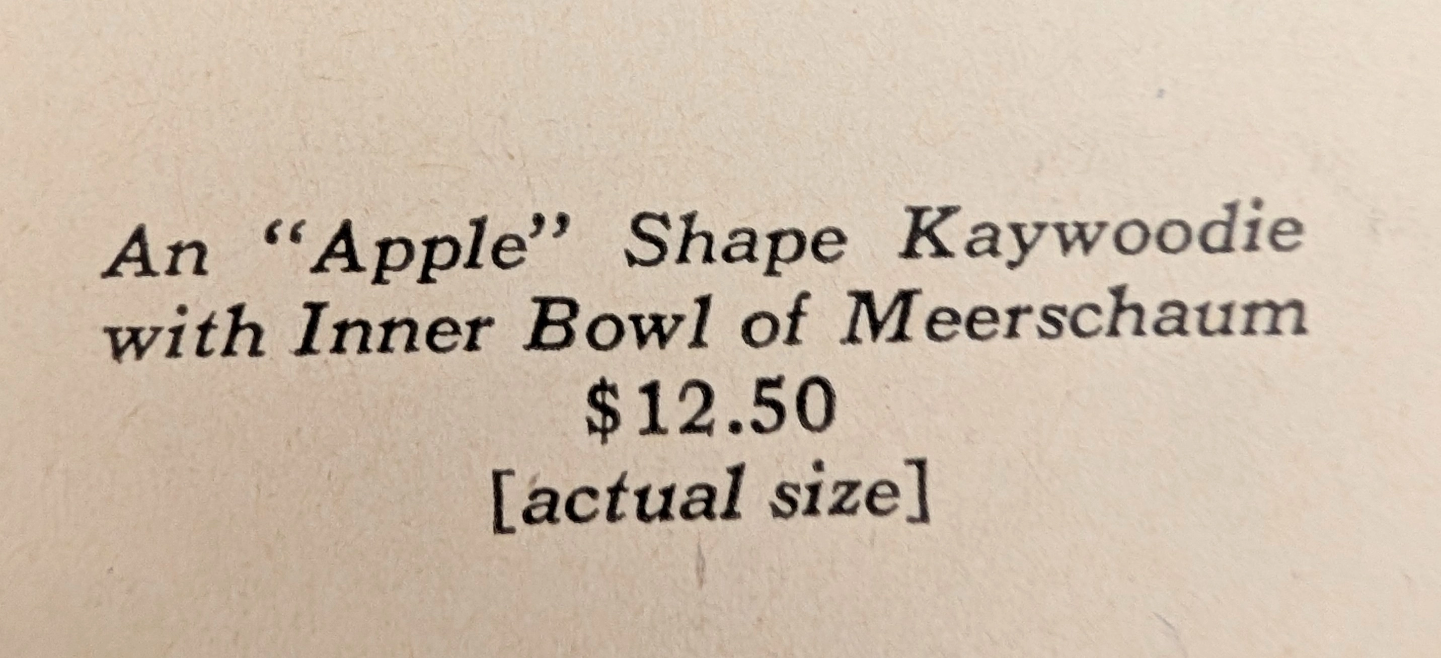 タイムトラベラーの記録 (The Time Traveller's Dossier) : 1943年 ケイウッディのパイプ - 戦前のブライア材の贅沢 — The Record Institute Journal