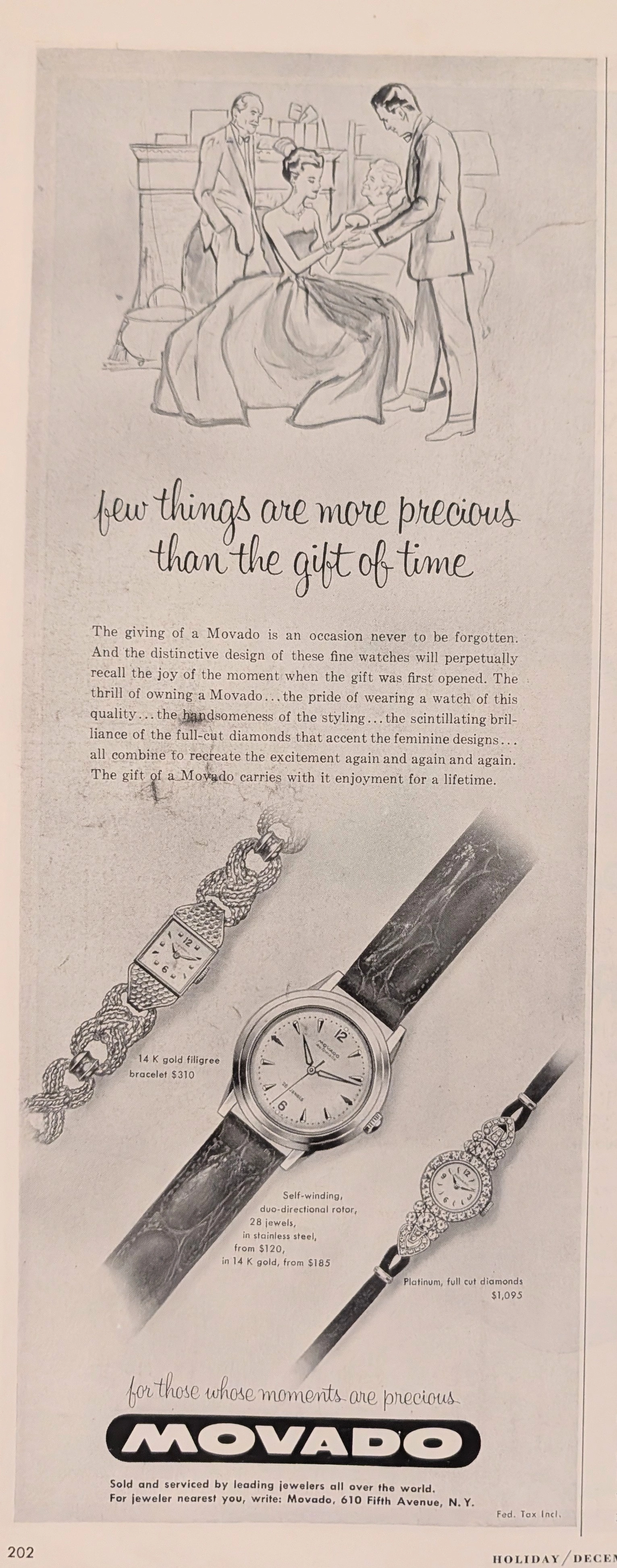 1955 Movado Luxury Timepieces Vintage Advertisement (1955) — Class B vintage Luxury Brands 1955 Movado Luxury Timepieces Vintage Advertisement (1955) — Class B vintage Luxury Brands