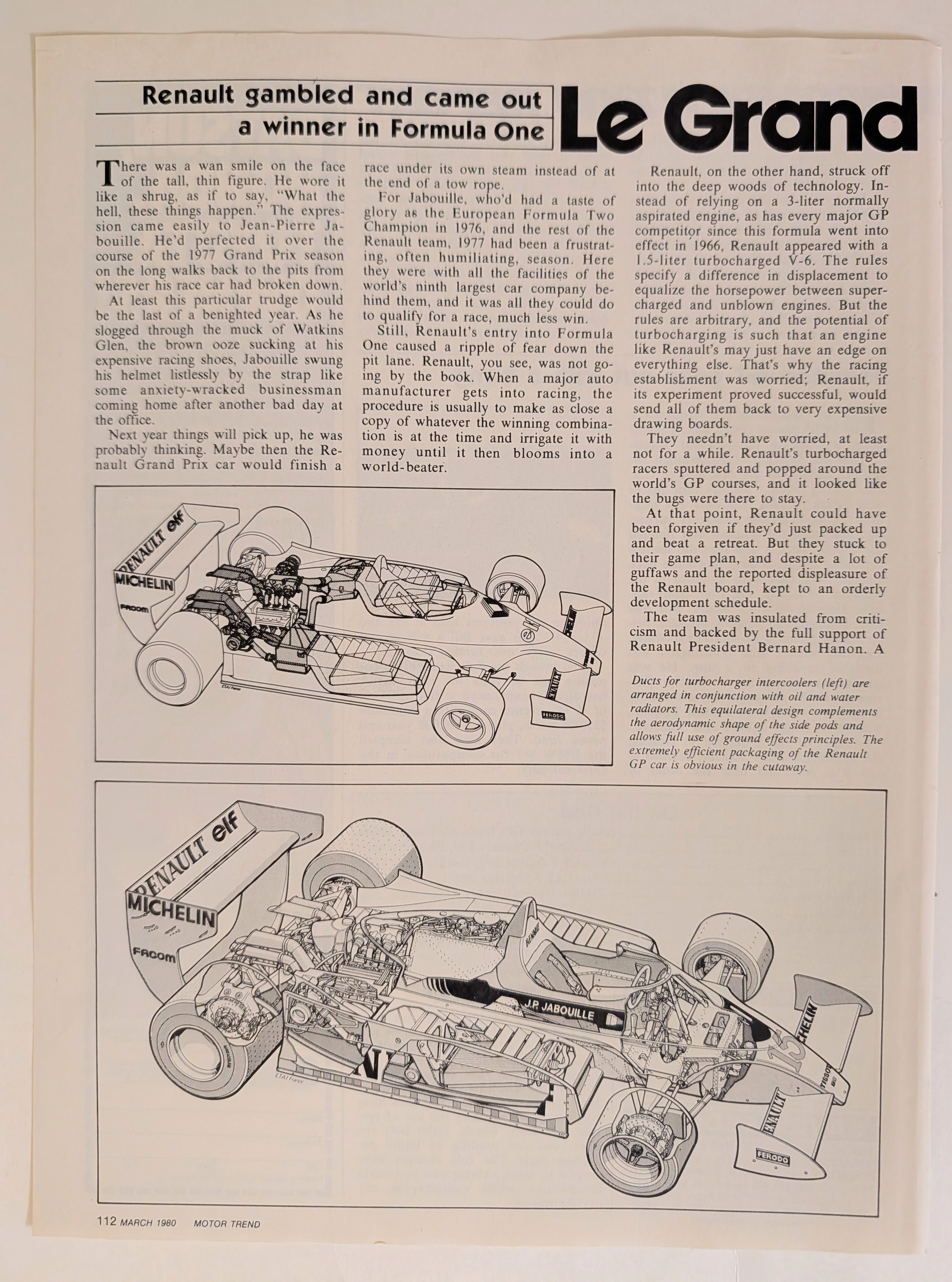 The Time Traveller's Dossier : Renault's Turbo Gamble - Anatomy of a Revolution — related article