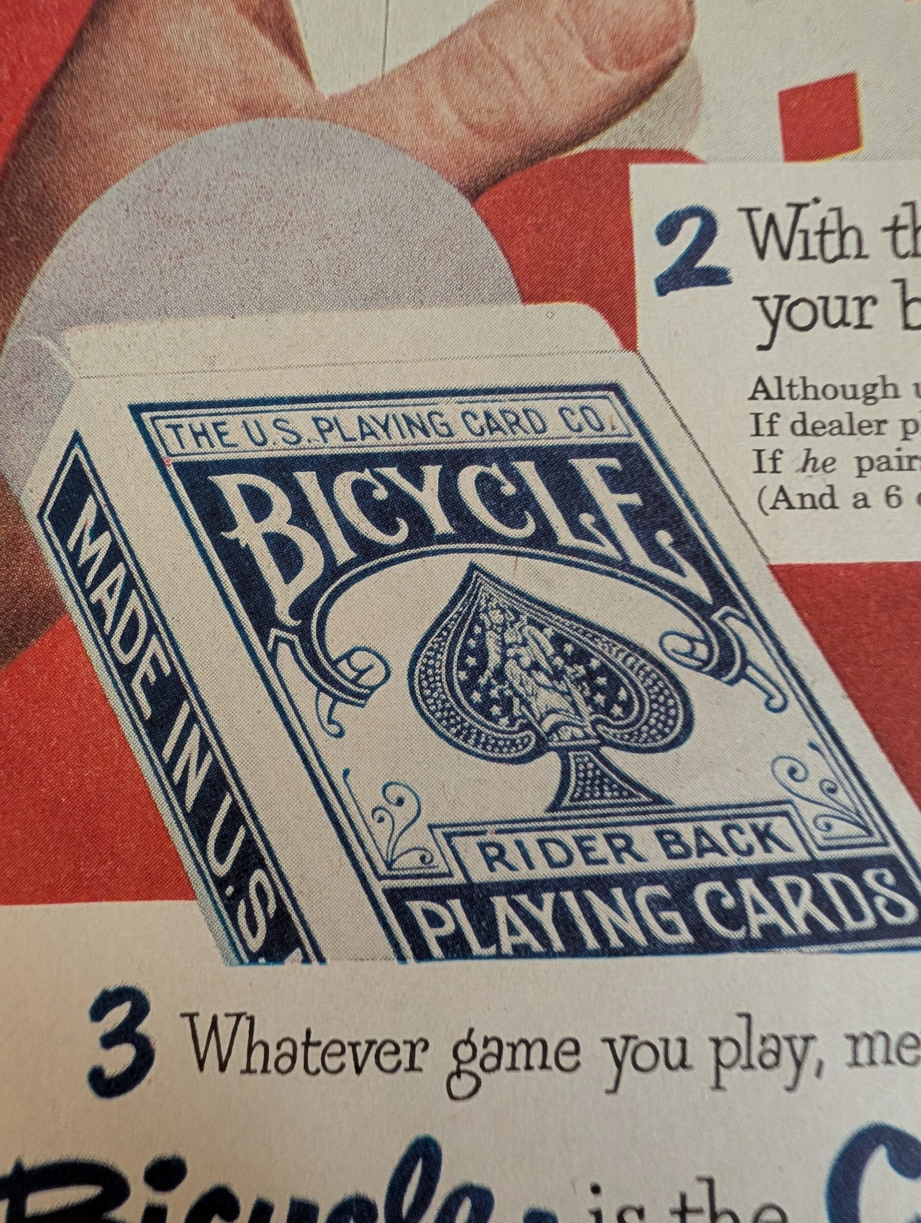 1948 Bicycle Playing Cards "Quiz No. 4" Vintage Advertisement — Thumbnail 3