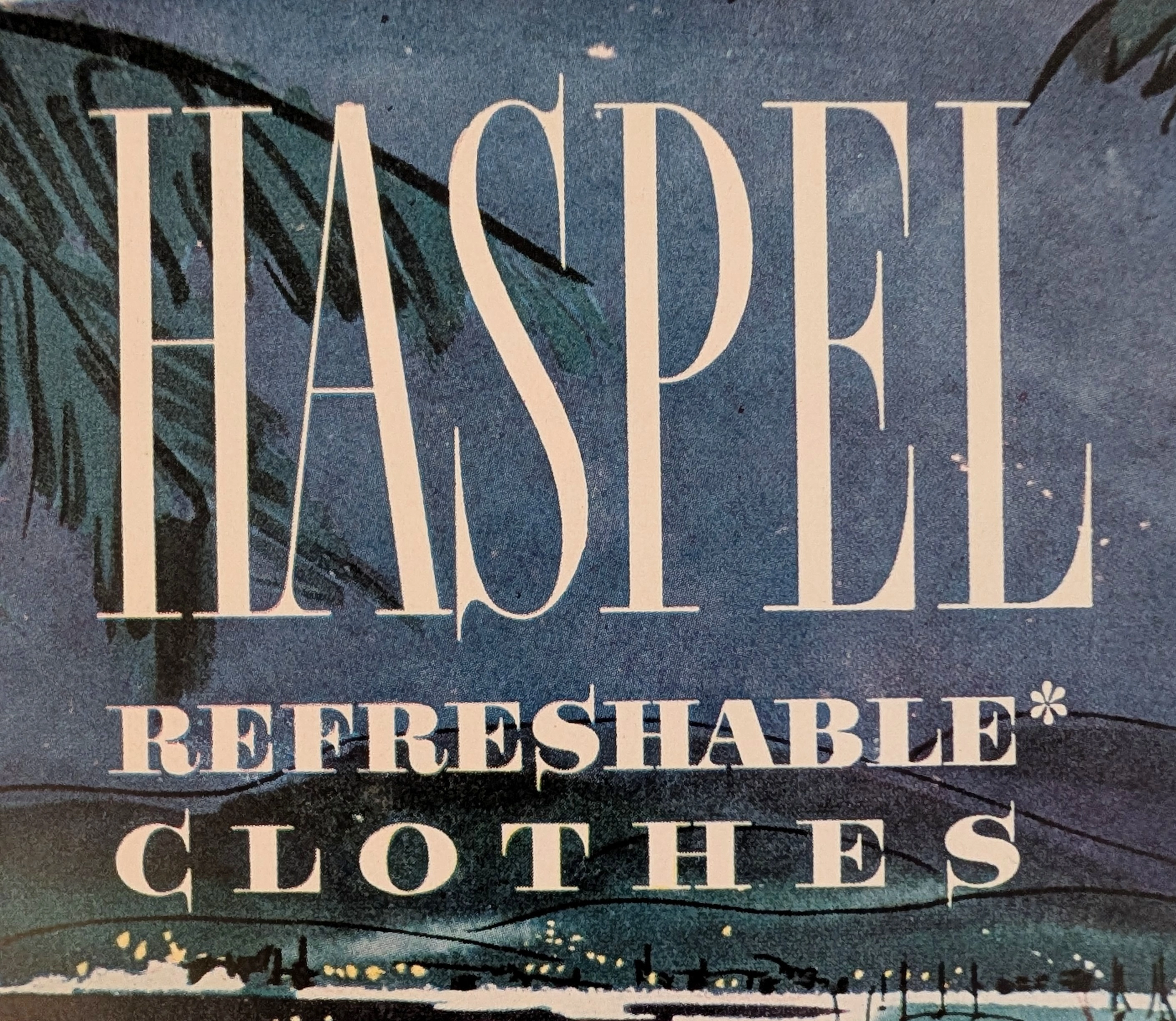 1950년경 Haspel 리프레셔블 클로즈 여름 수트 빈티지 광고 — 썸네일 6