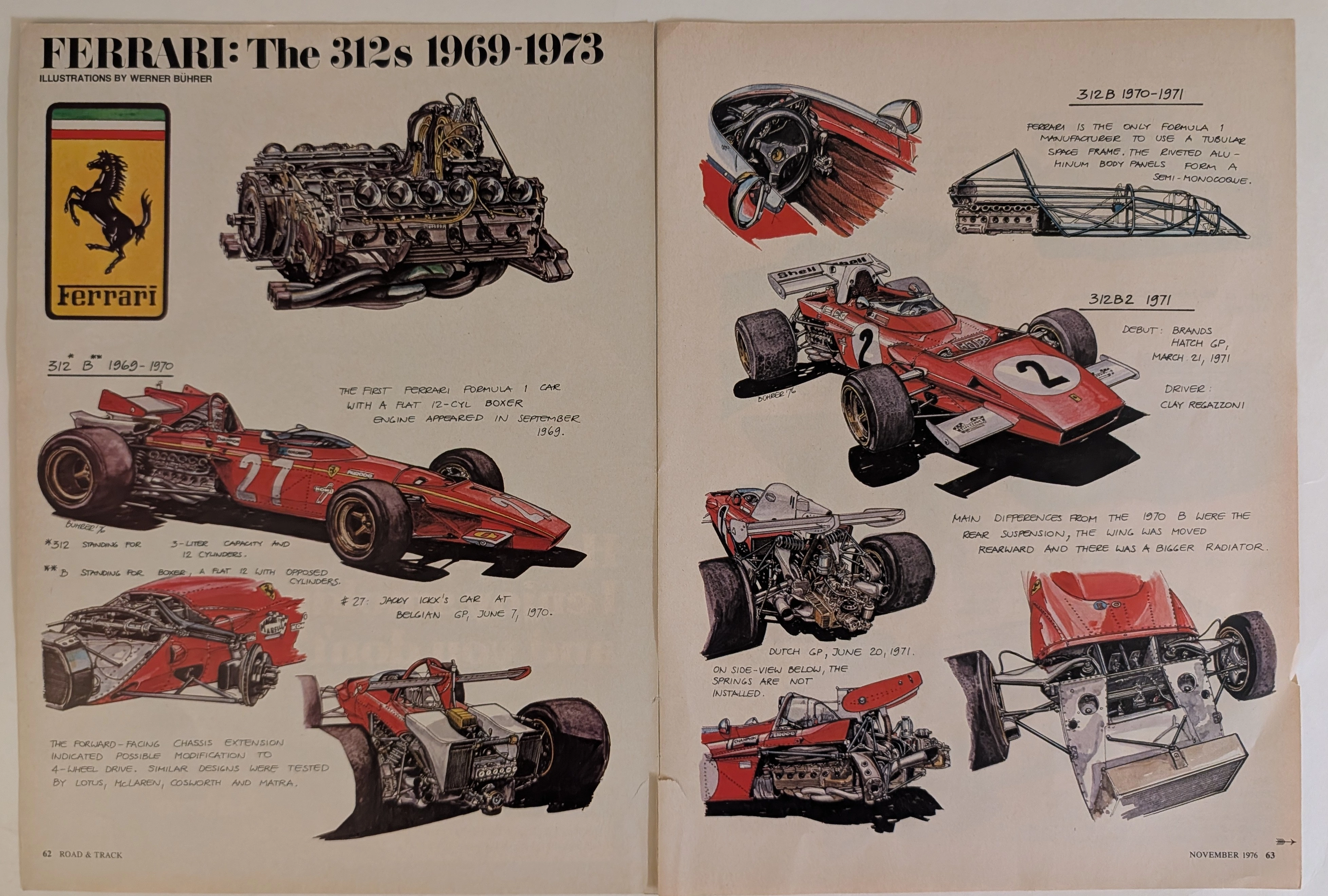 แฟ้มลับนักเดินทางข้ามเวลา : Ferrari 312 F1 - การสยบอากาศพลศาสตร์