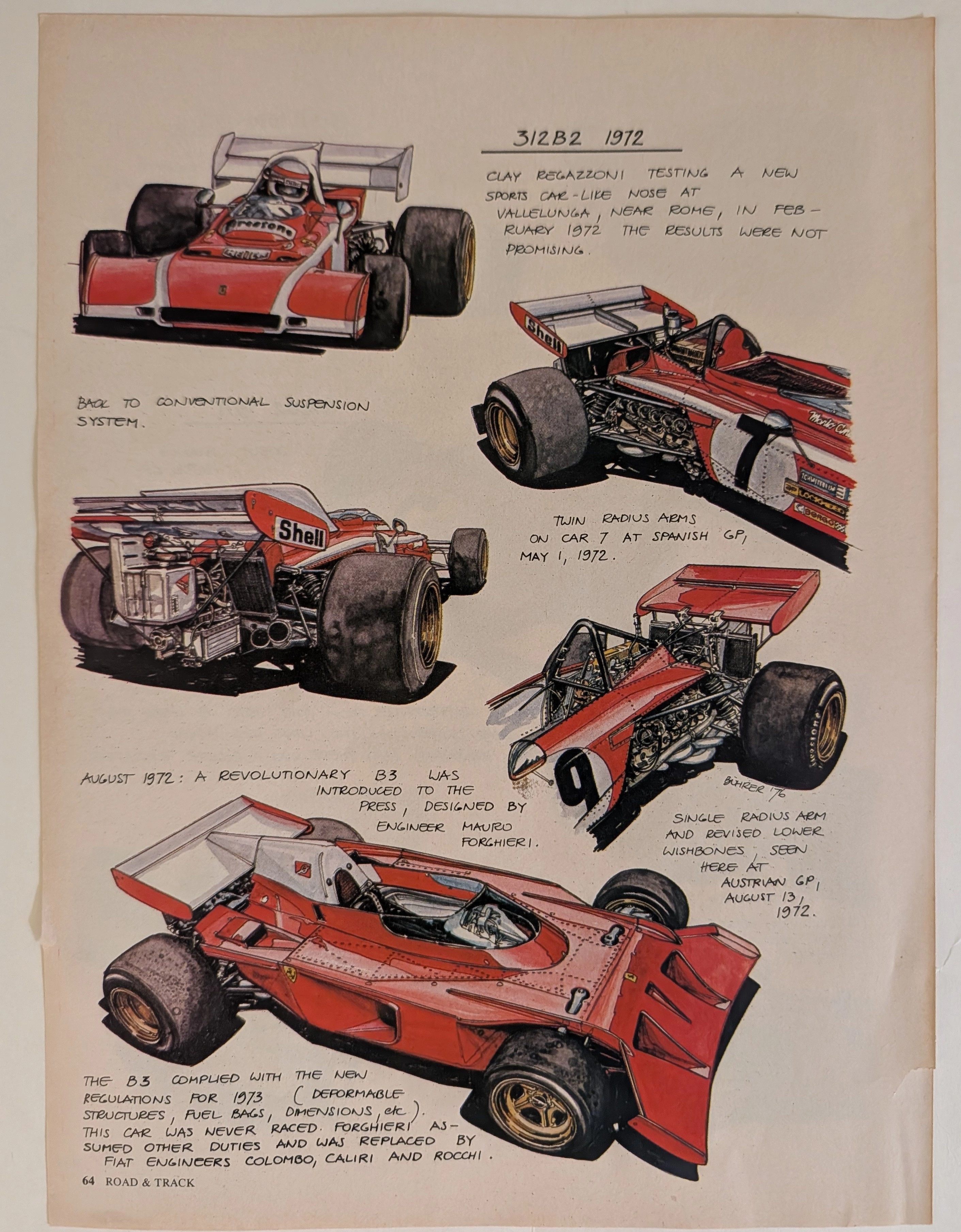 タイムトラベラーの記録 (The Time Traveller's Dossier) : フェラーリ 312 F1 - 空気力学への服従 — The Record Institute Journal