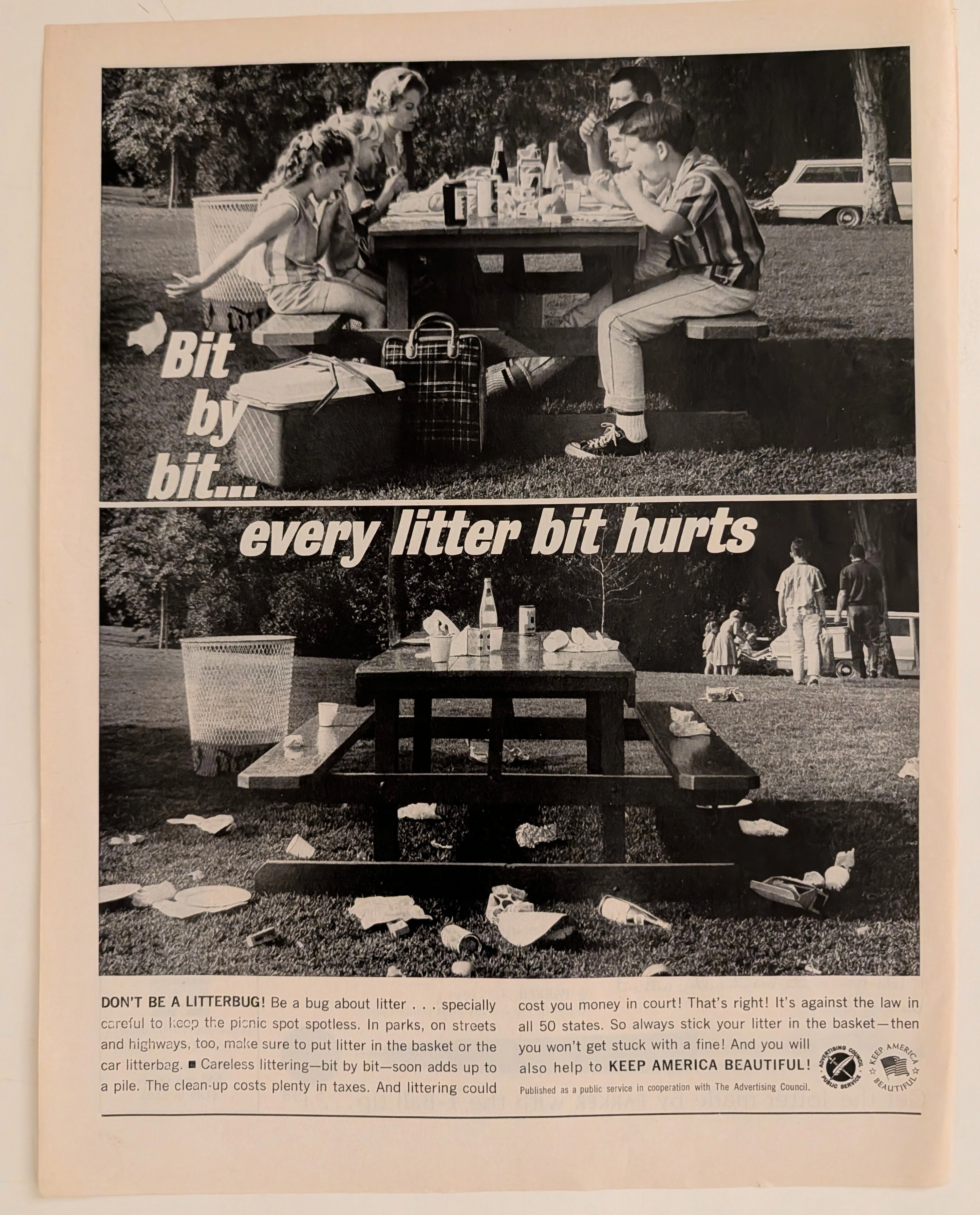 The Time Traveller's Dossier : Keep America Beautiful - Invention of the Litterbug — The Record Institute Journal