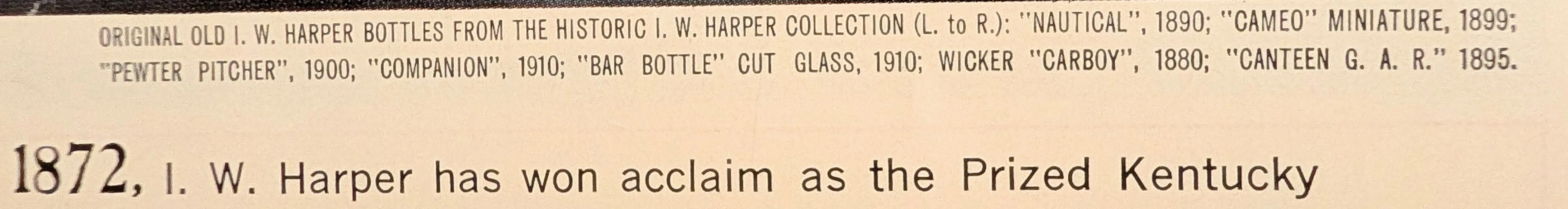 1960s I.W. Harper "A Great Tradition" Kentucky Bourbon Vintage Advertisement — Thumbnail 4