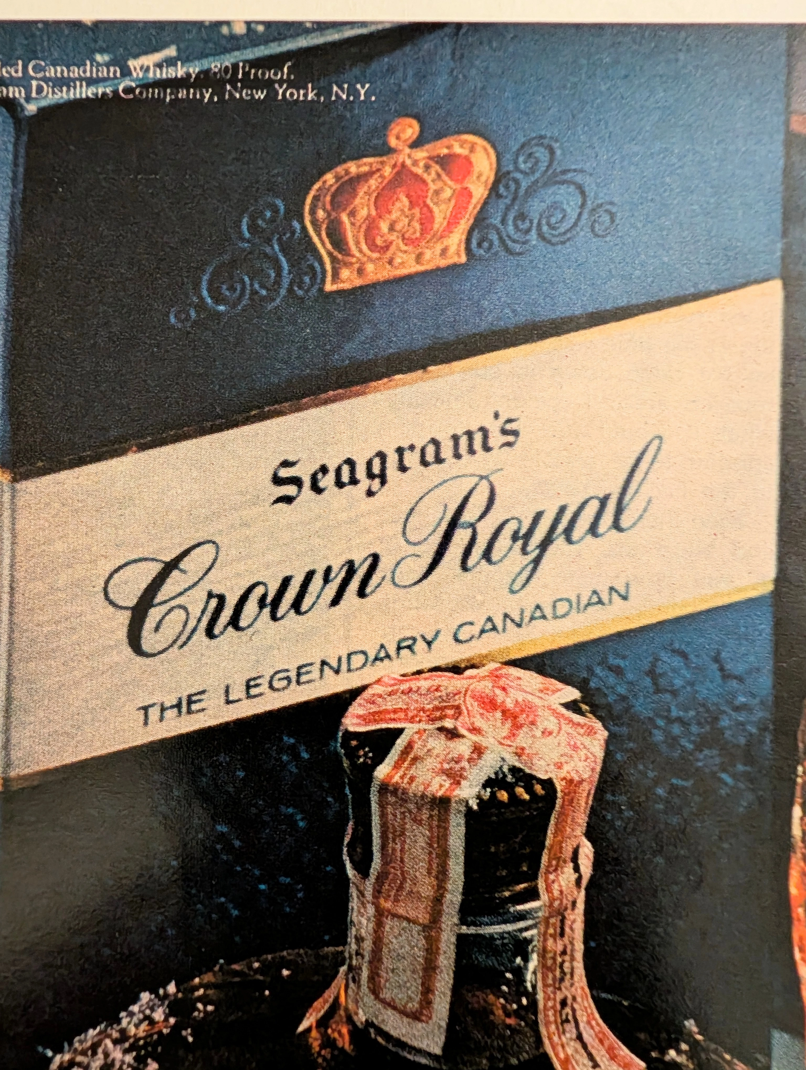 1970s Seagram's Crown Royal Whisky Vintage Advertisement — Thumbnail 5