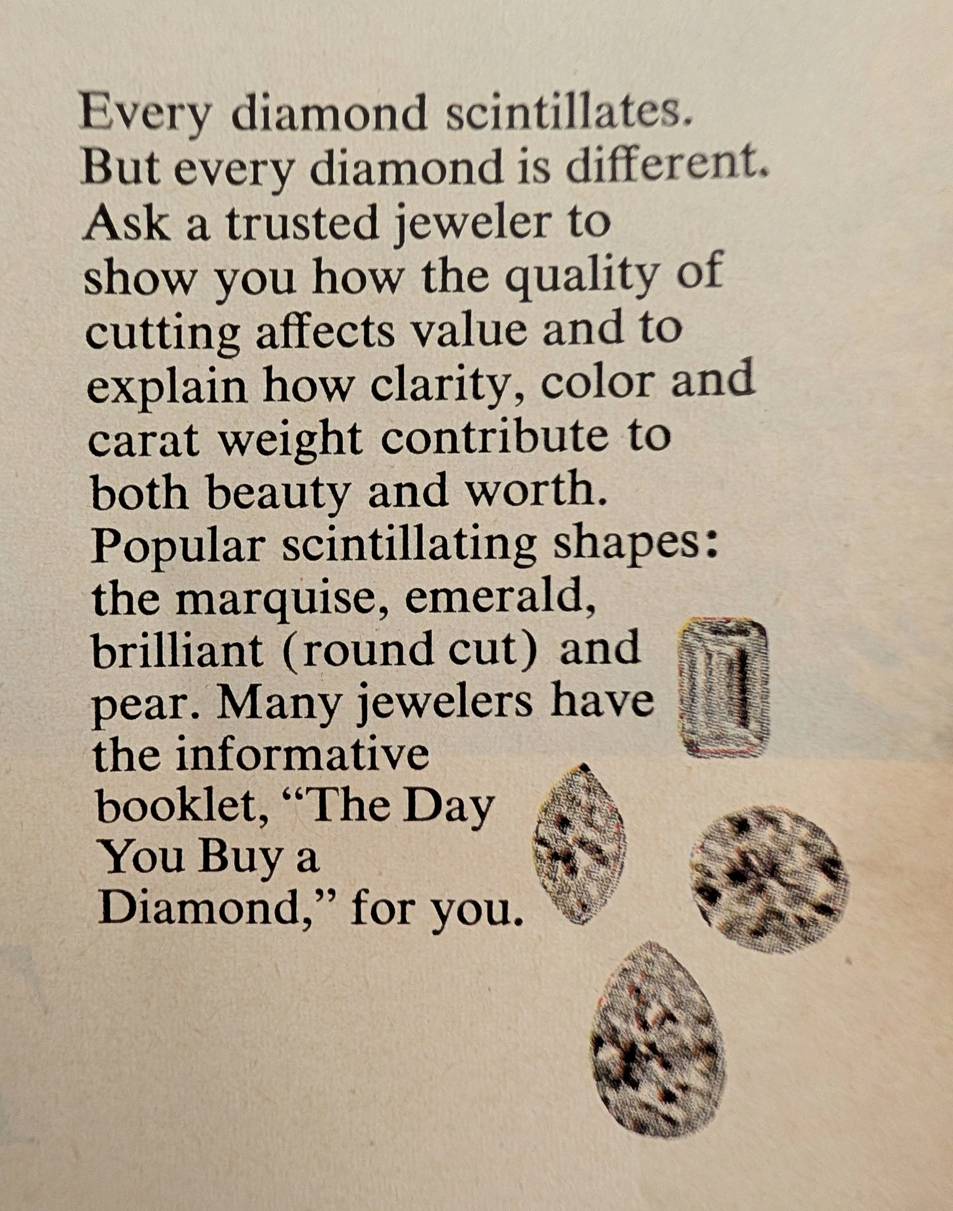 1968 De Beers "Changing World" Portrait-Tableau Vintage Advertisement — Thumbnail 4