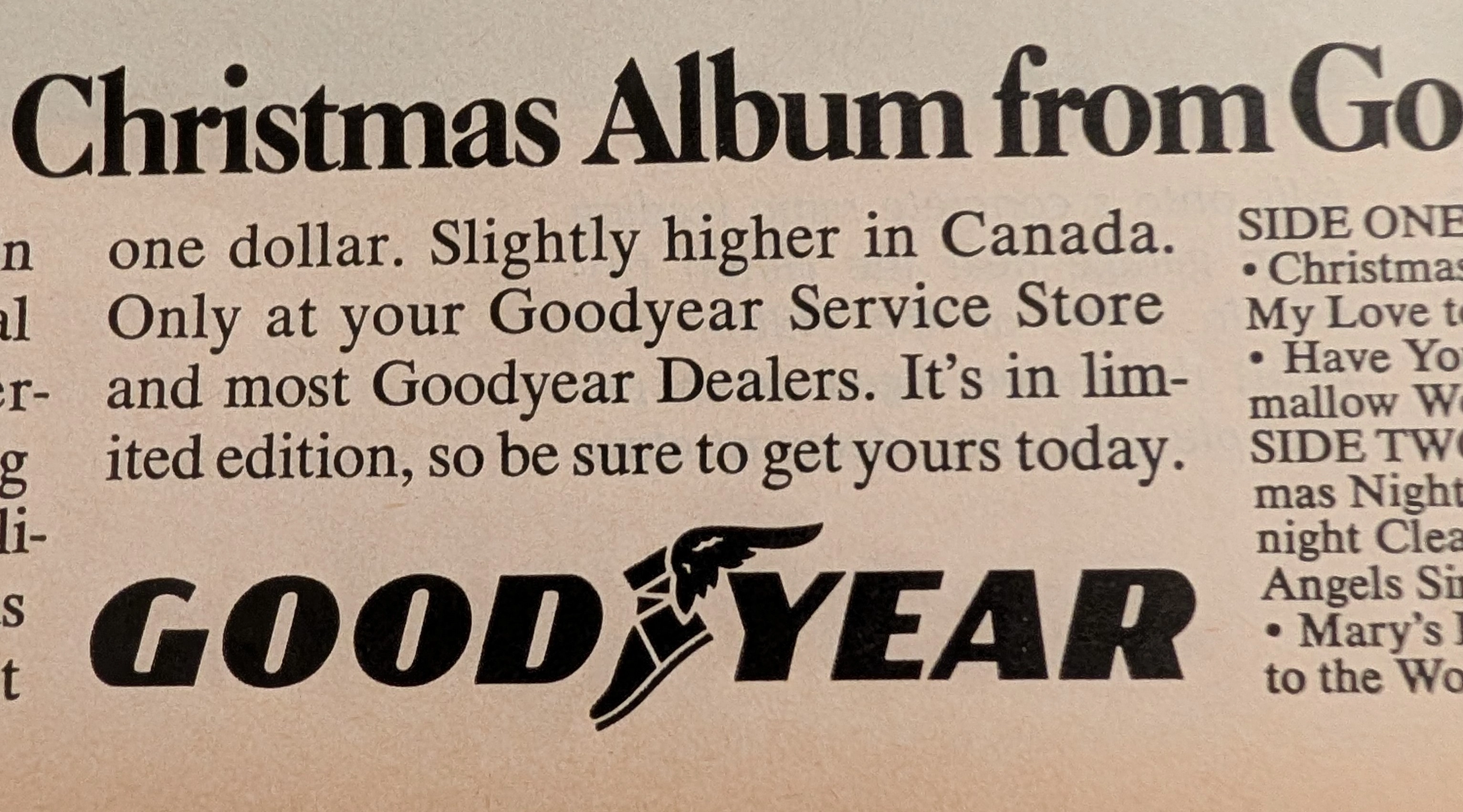 The Time Traveller's Dossier : Goodyear Album 8 - Vinyl Retail Synergy — The Record Institute Journal
