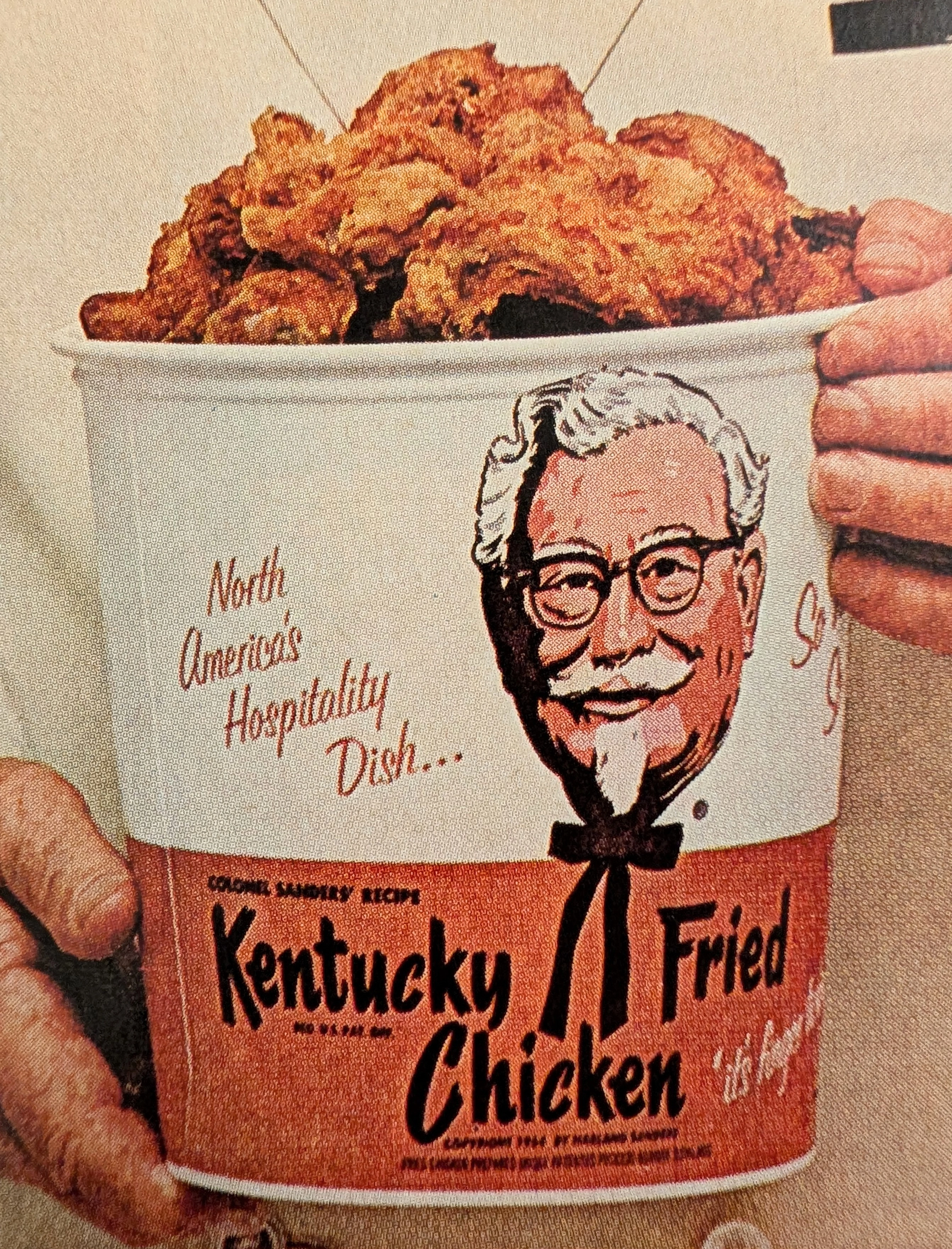 1968 Kentucky Fried Chicken Christmas Holiday Vintage Advertisement — Thumbnail 2