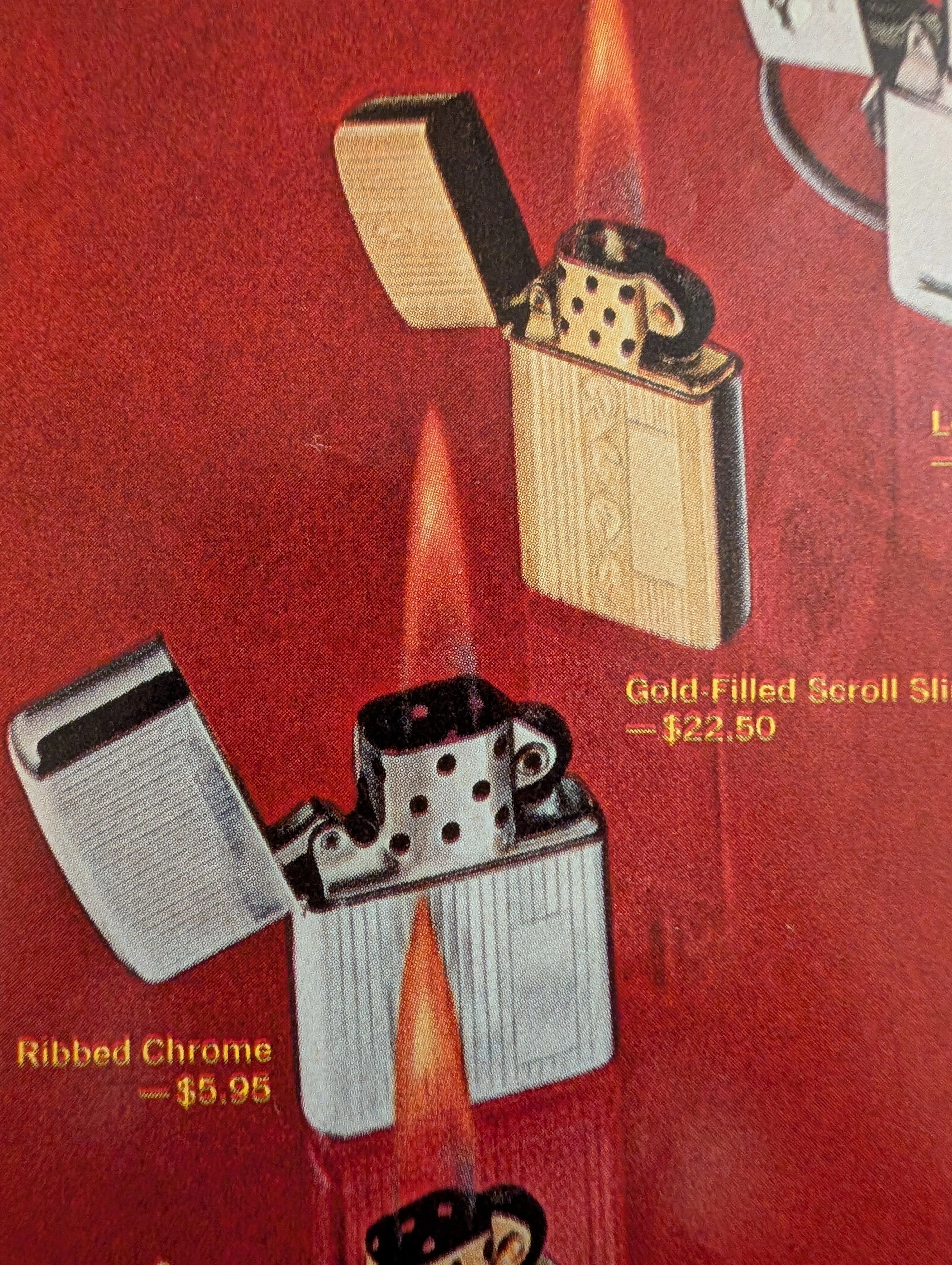 1968 Zippo Windproof Lighters Christmas Vintage Advertisement — Thumbnail 3