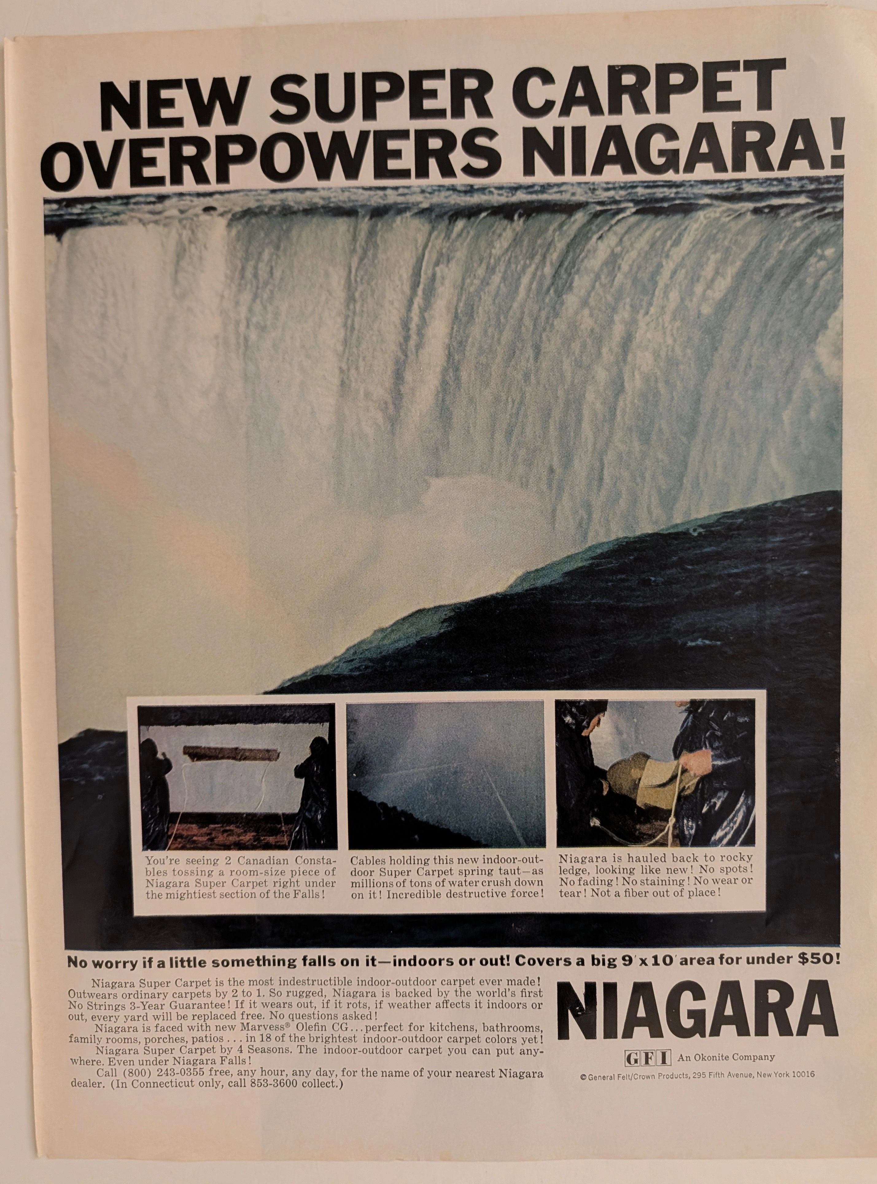 Le Dossier du Voyageur Temporel : Tapis Niagara - L'Aube des Publicités de Tests de Torture Extrêmes