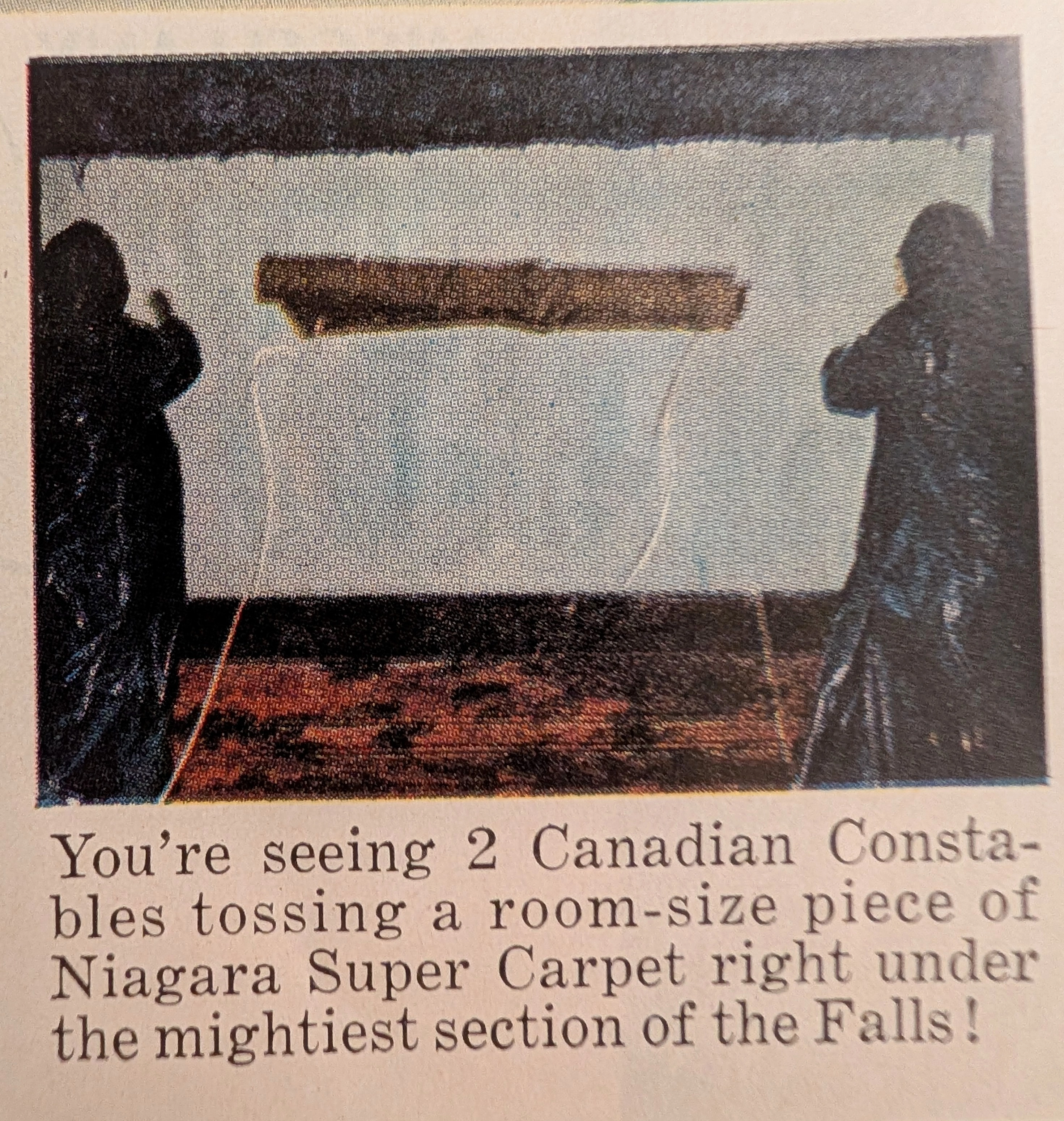 Le Dossier du Voyageur Temporel : Tapis Niagara - L'Aube des Publicités de Tests de Torture Extrêmes — The Record Institute Journal