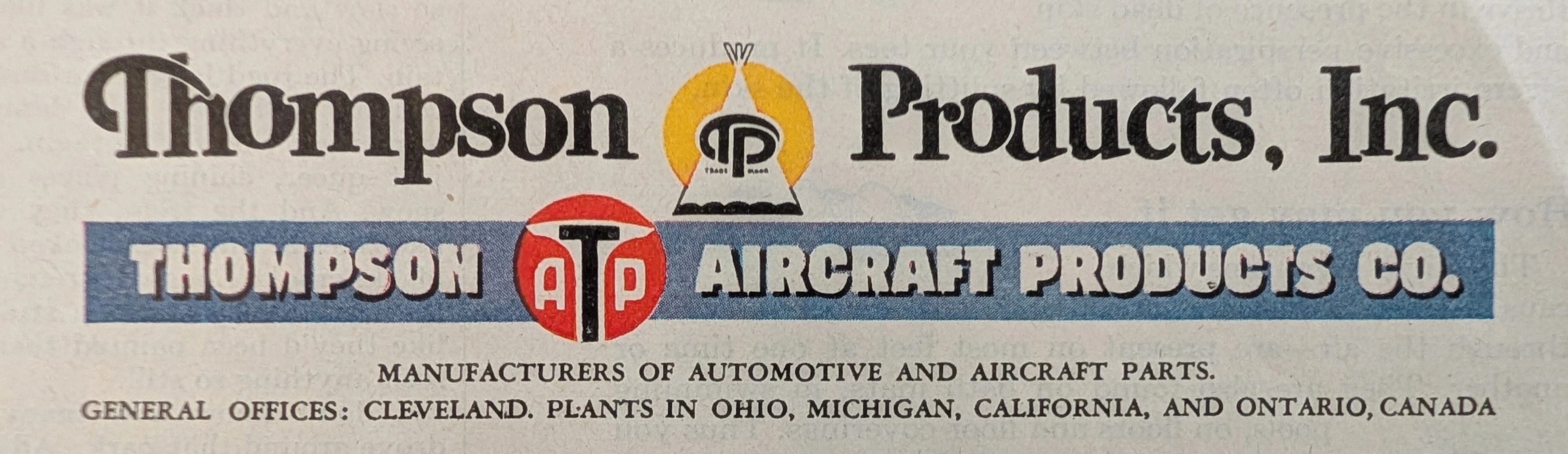 The Time Traveller's Dossier : Thompson Products - The Modular Pivot — The Record Institute Journal