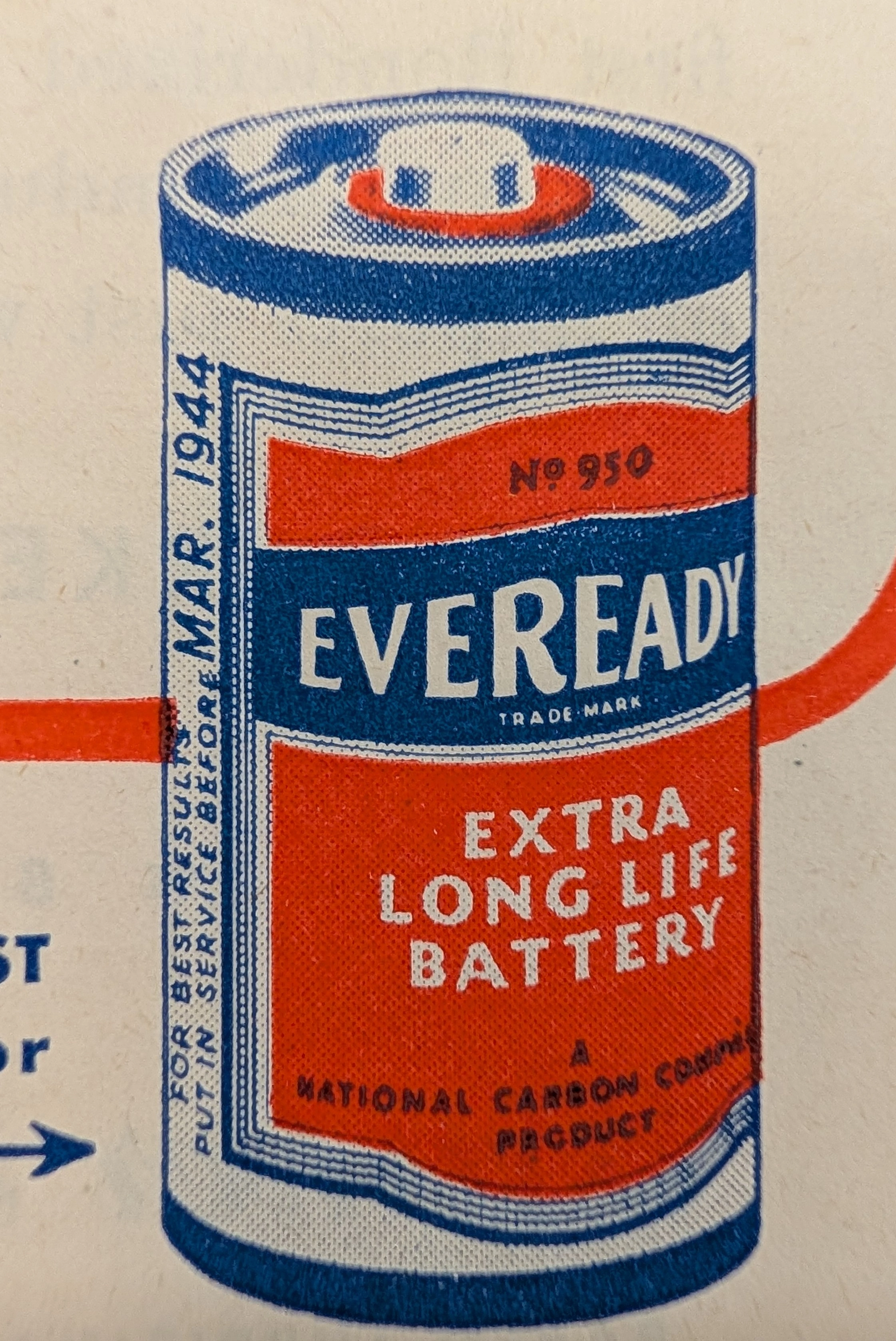 Publicité Vintage Piles Eveready Seconde Guerre Mondiale 1944 — Vignette 3