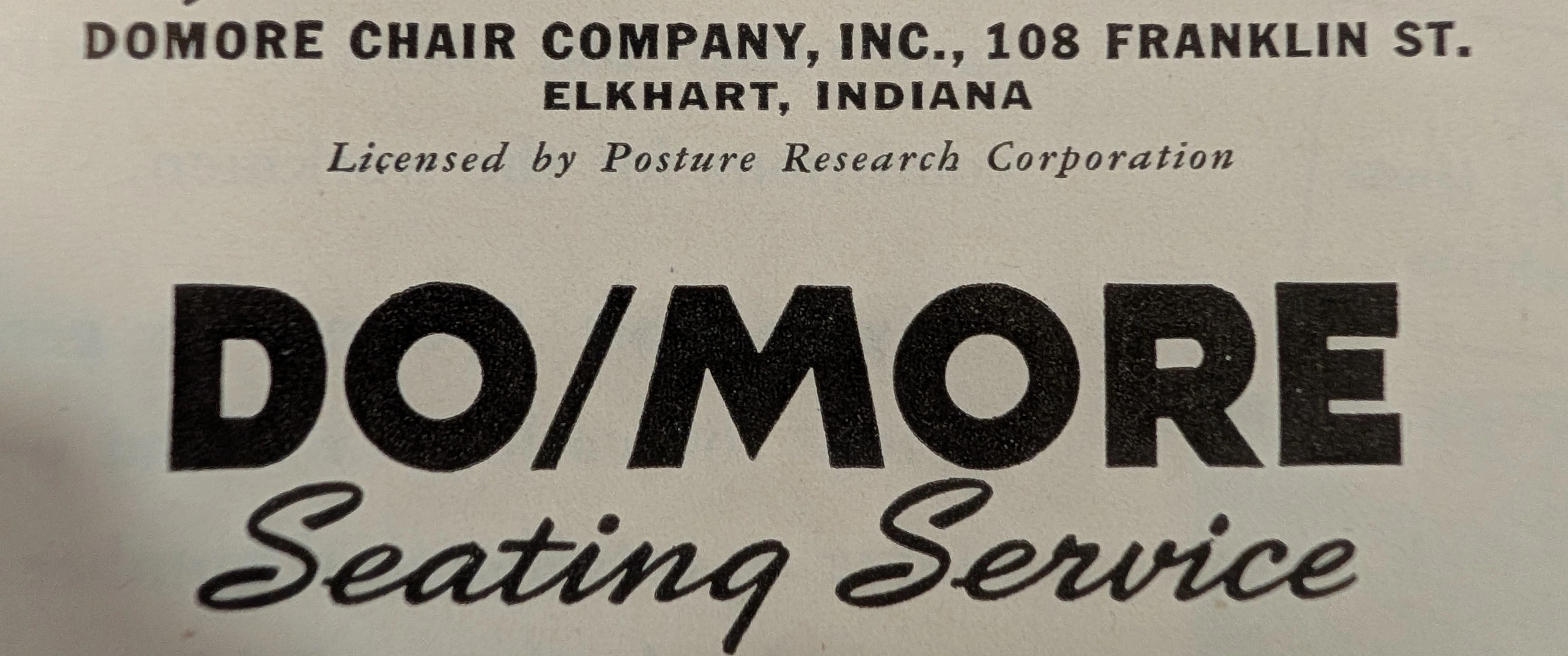1940s Do/More Seating Service Ergonomic Chair Vintage Advertisement — Thumbnail 5