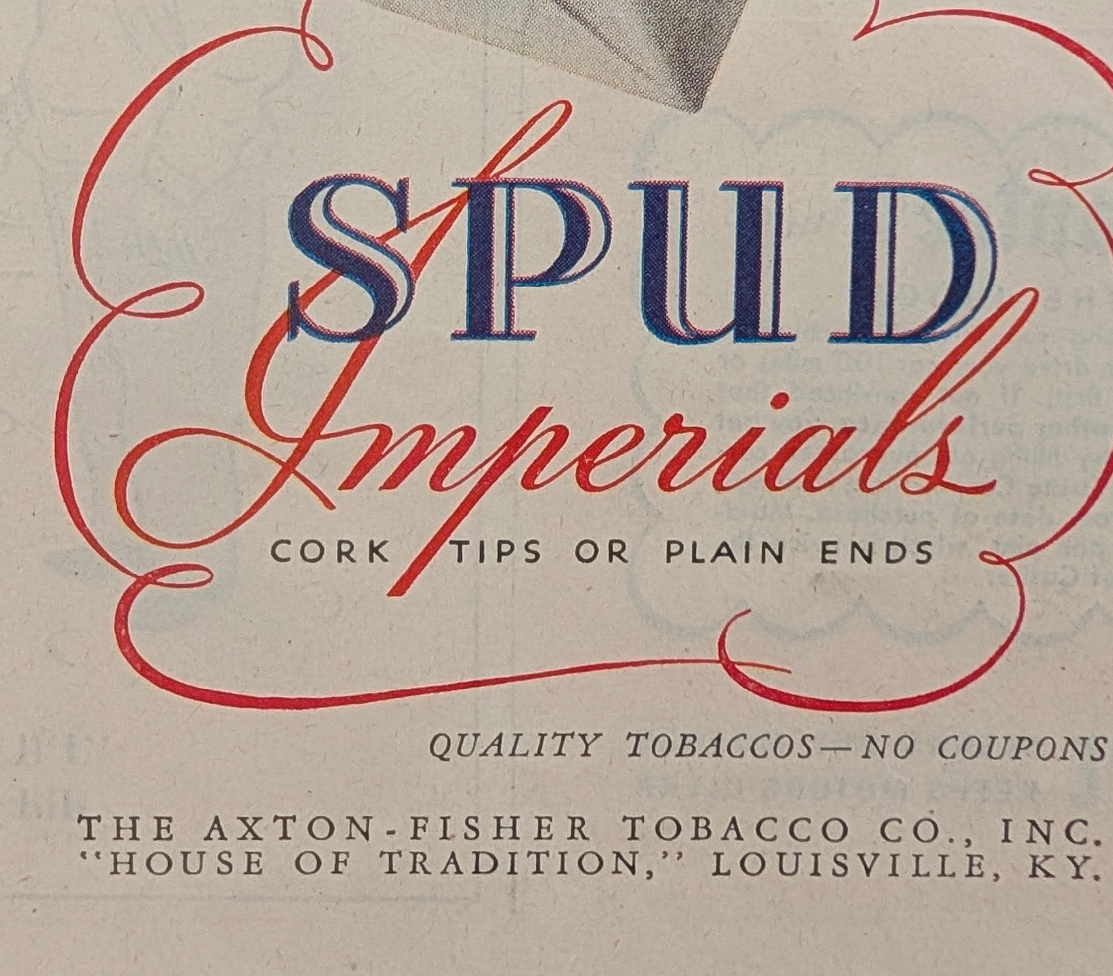โฆษณาวินเทจ บุหรี่ Spud Imperials ยุค 1940 — ภาพย่อที่ 6