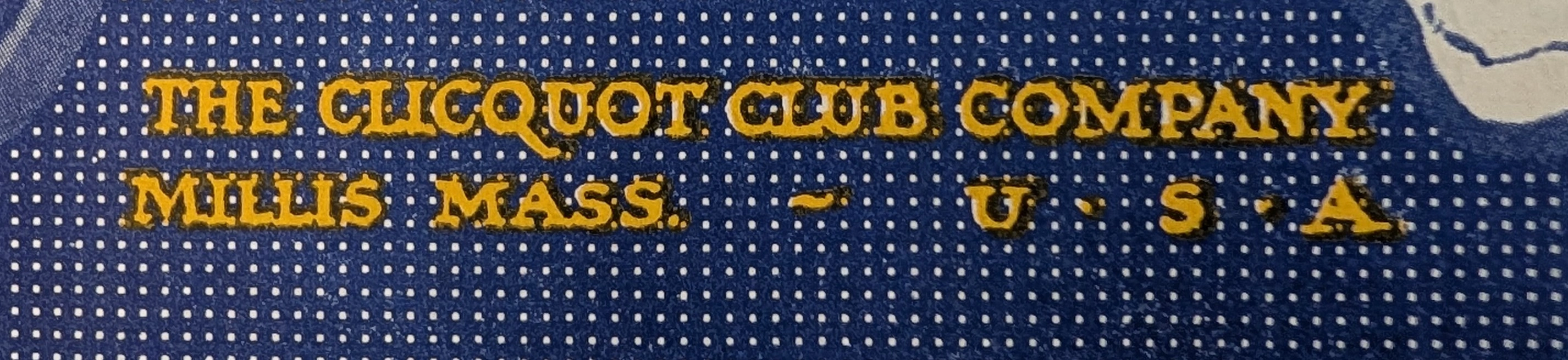 1917 Clicquot Club Extra Dry Ginger Ale Vintage Advertisement — Thumbnail 2