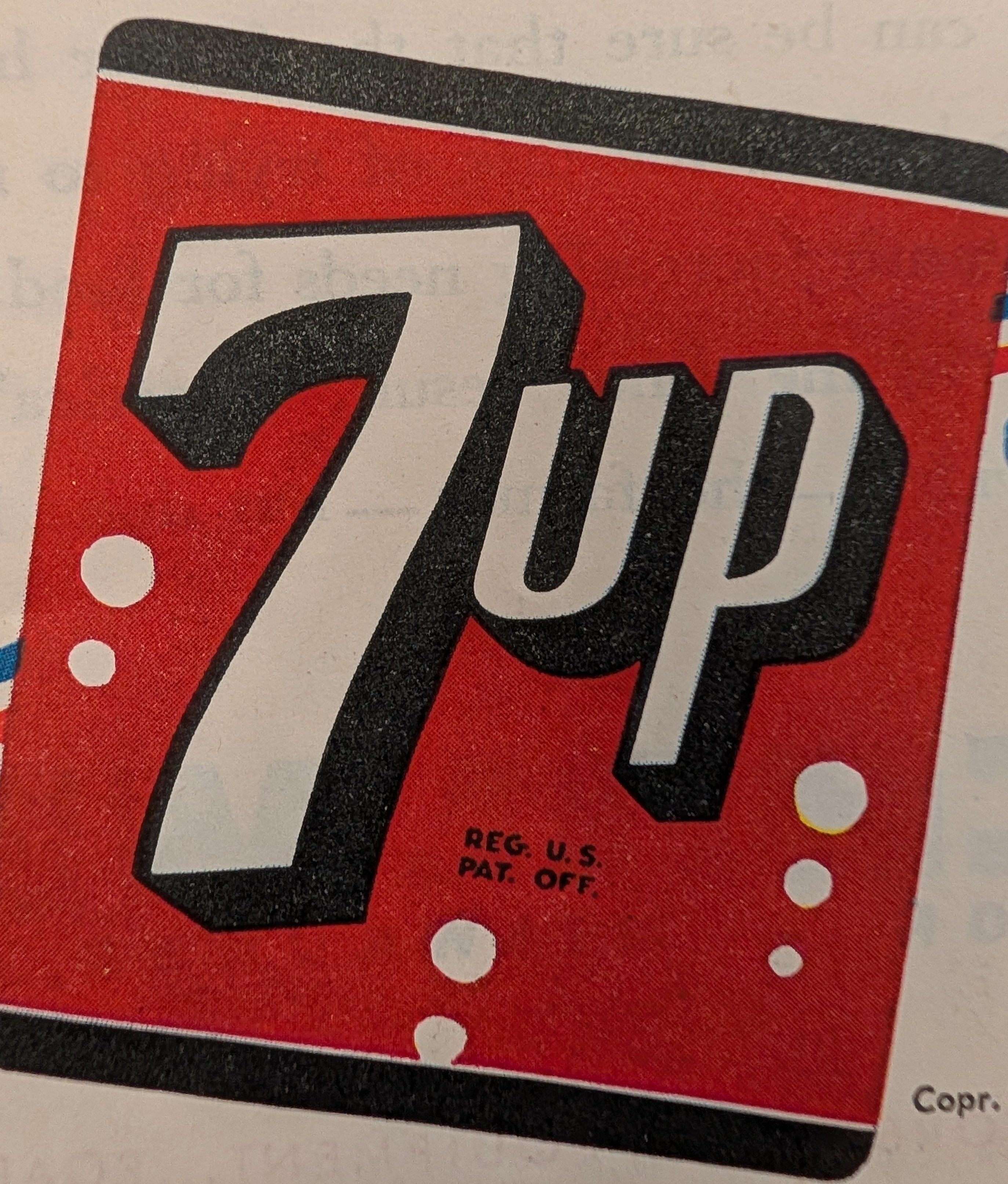 1943 7-Up Soft Drink "They Like It, It Likes Them" Vintage Advertisement — Thumbnail 2