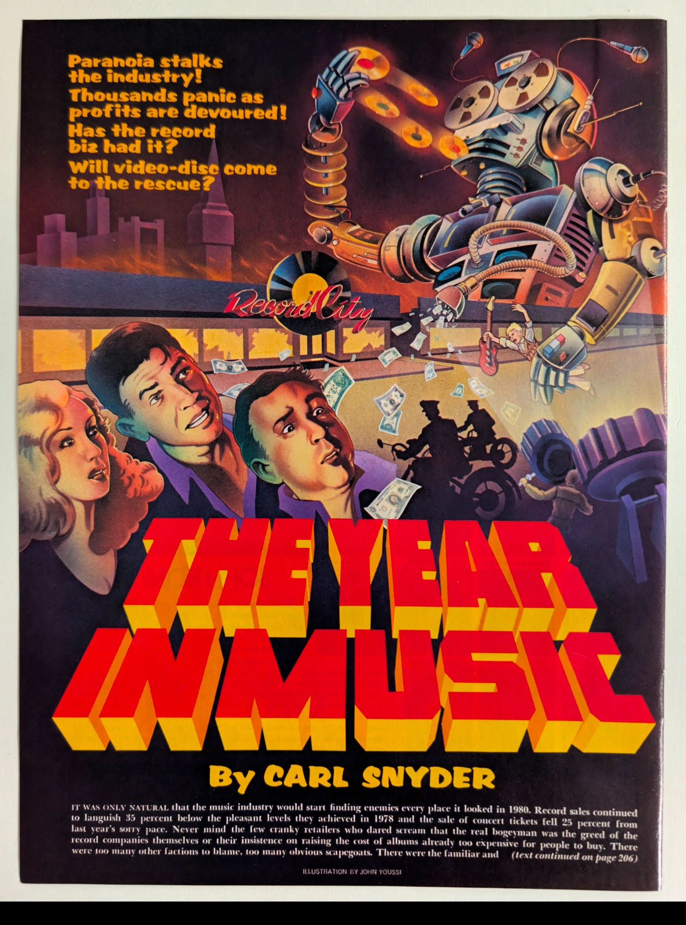 "The Year In Music" Editorial Illustration