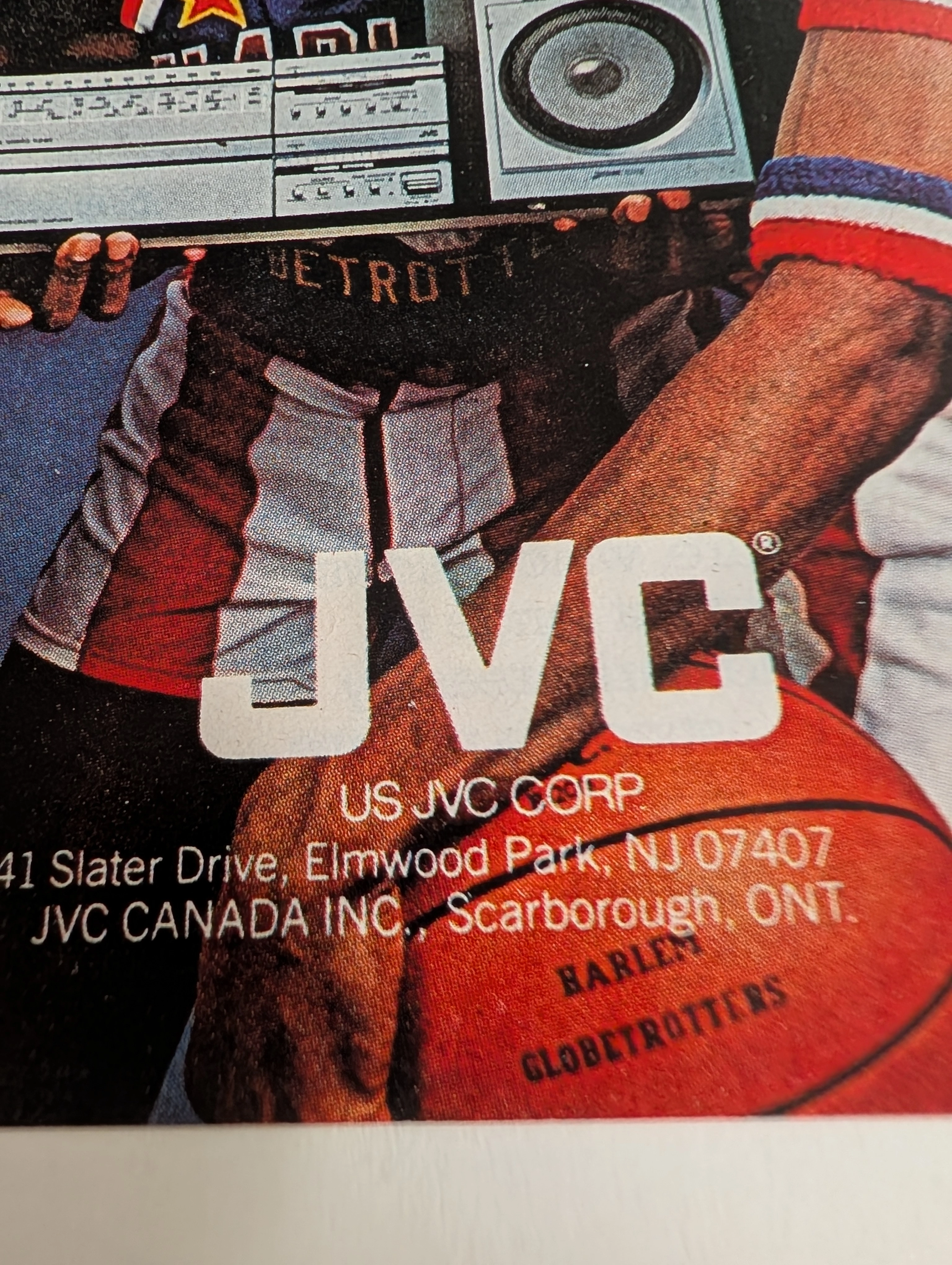 Vintage JVC Quintet Ad: Boombox Art & Harlem Globetrotters | The Record — Thumbnail 3