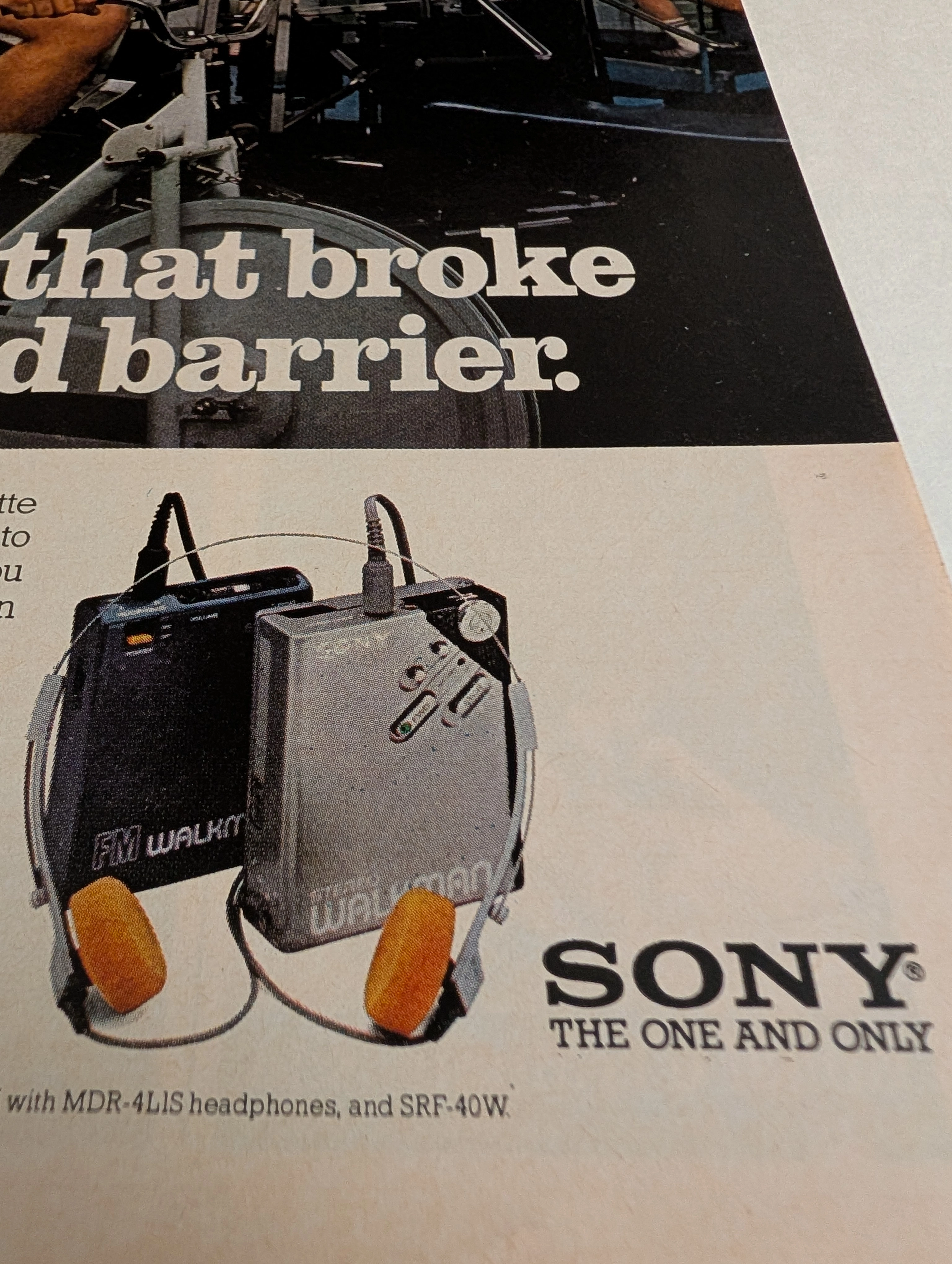 Vintage 1981 Sony Walkman Ad: Portable Audio Legend | The Record — Thumbnail 2