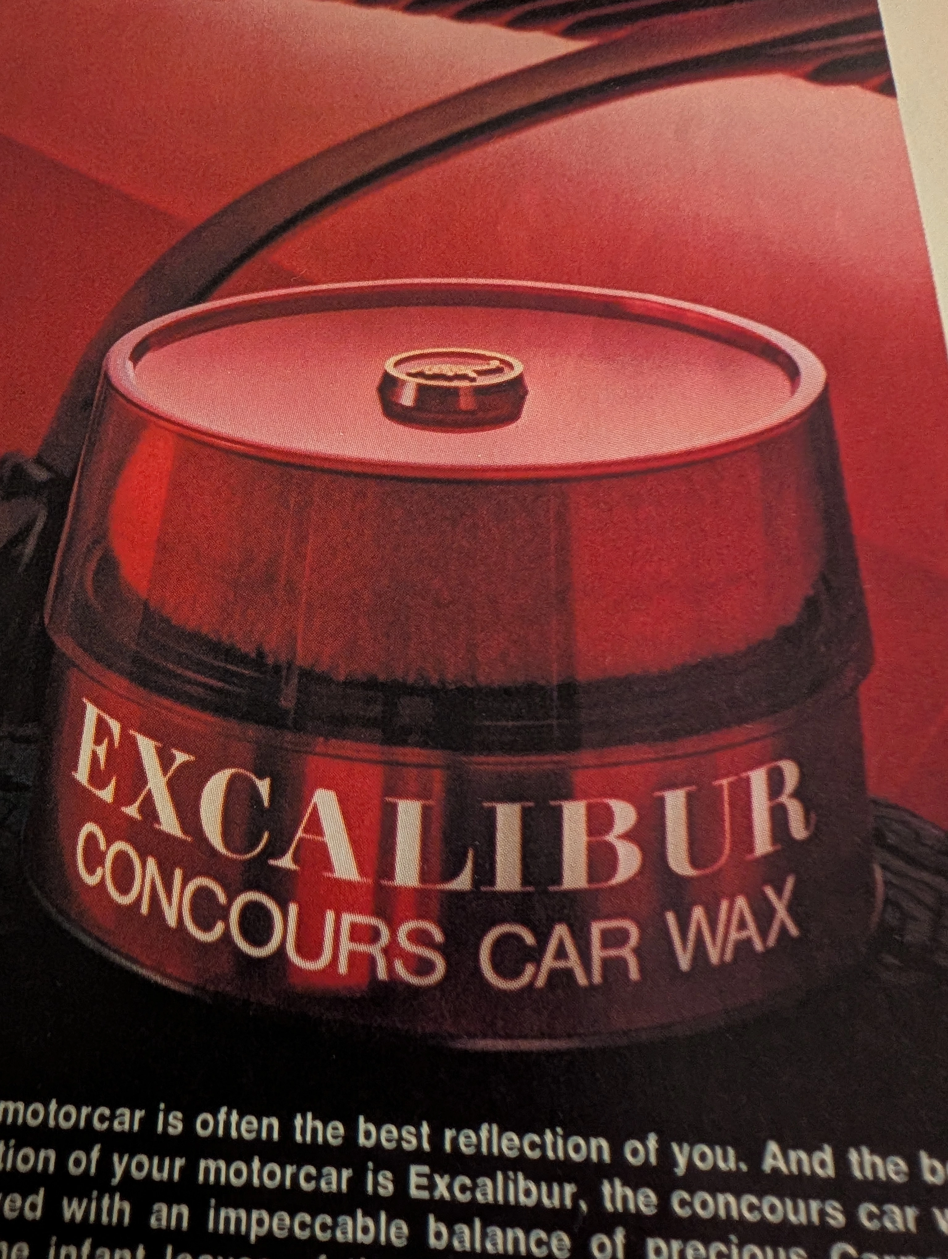 Vintage Excalibur Ad: Classic Car Wax Art | The Record — Thumbnail 3