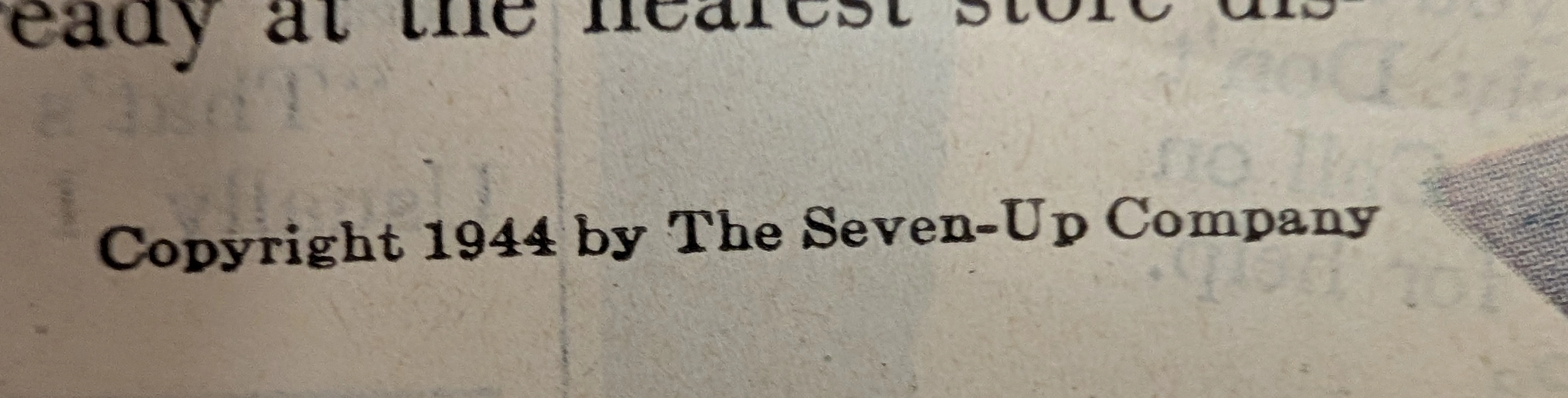 ヴィンテージ 1944 7-Up 広告 | 第二次世界大戦 メモラビリア | レアリティA — detail 6