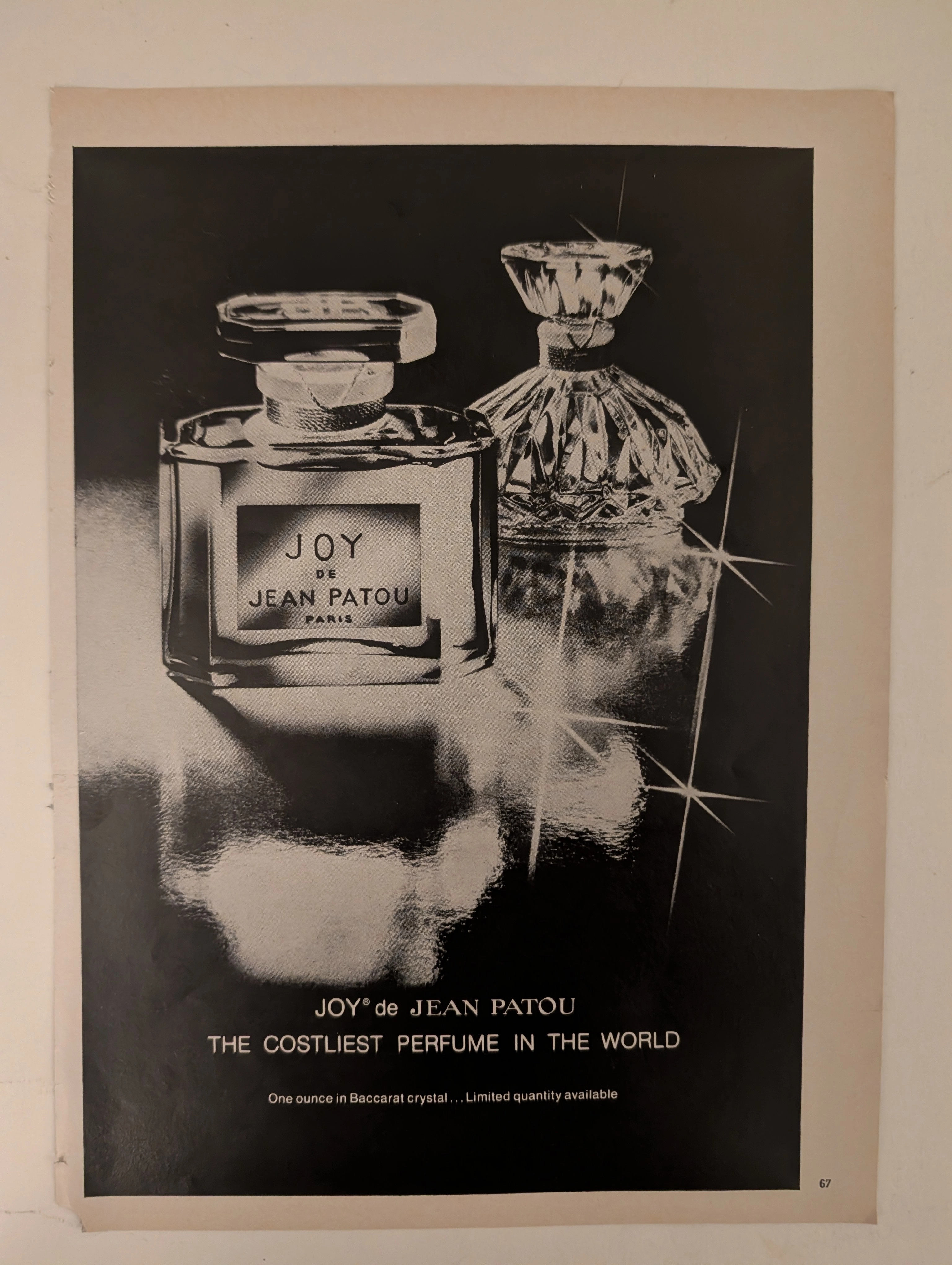 The Time Traveller's Dossier: The Semantics of Arrogance – JOY de Jean Patou Advertisement (Circa 1980s) — The Record Institute Journal