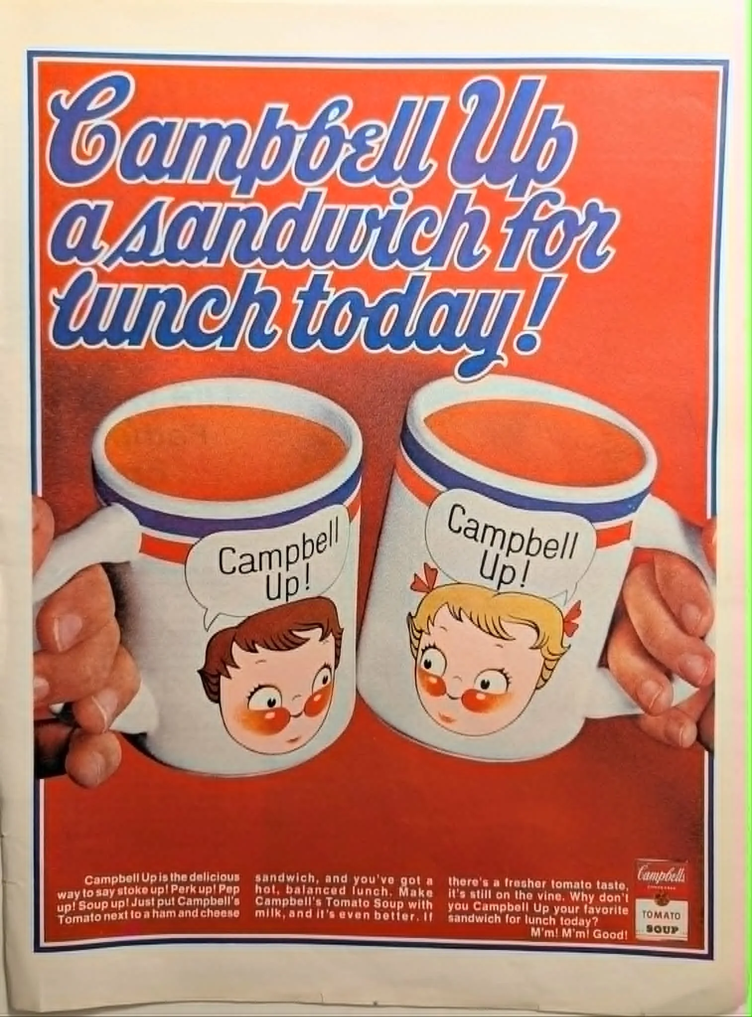 60s 70s Campbells SOUP BOWL スープボウル キャンベル 1970年 キャンベル トマトスープ「Campbell Up!」ヴィン — The Record