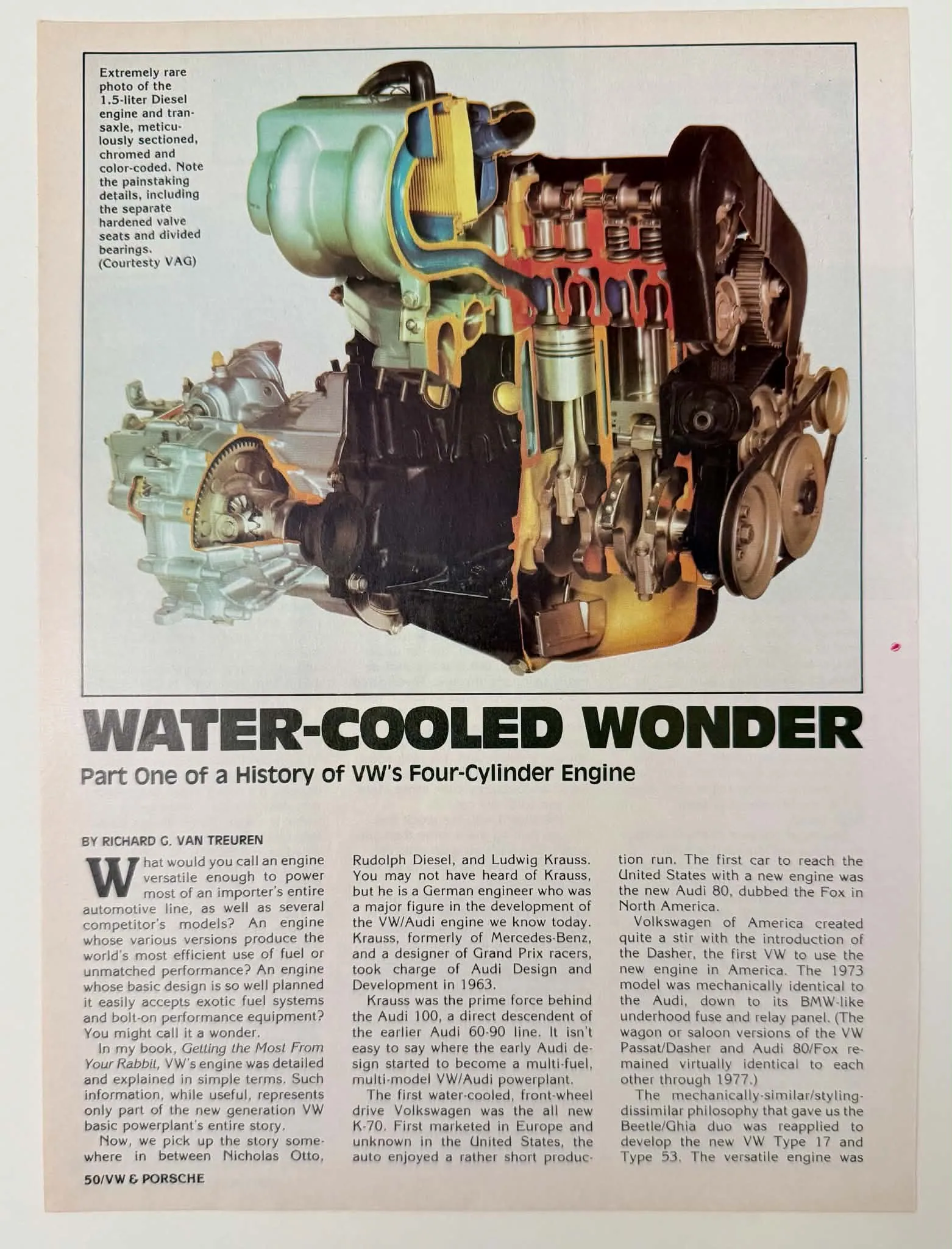 The Time Traveller's Dossier : VW Water-Cooled Wonder - The Engine That Saved an Empire