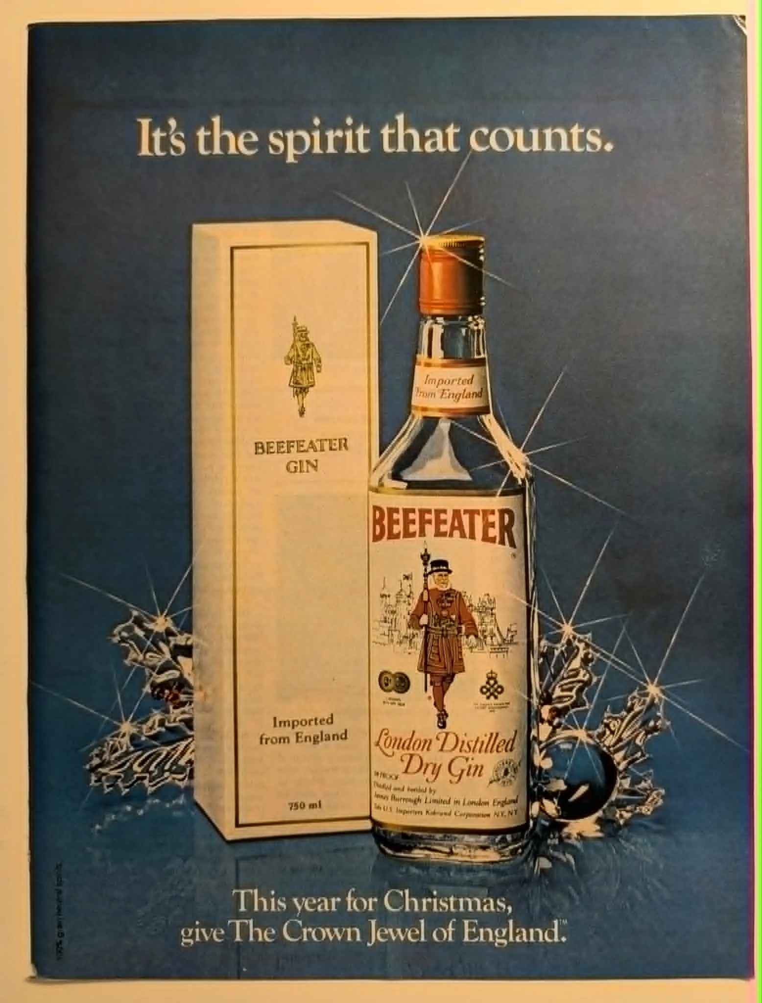 1980s Beefeater Gin London Distille — The Record Institute