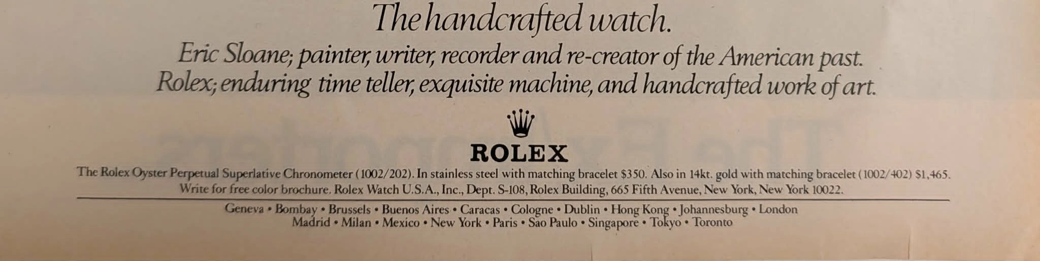 TIME アートデザイン雑誌 The Time Traveller's Dossier : Rolex Ref 1002 — The Record I