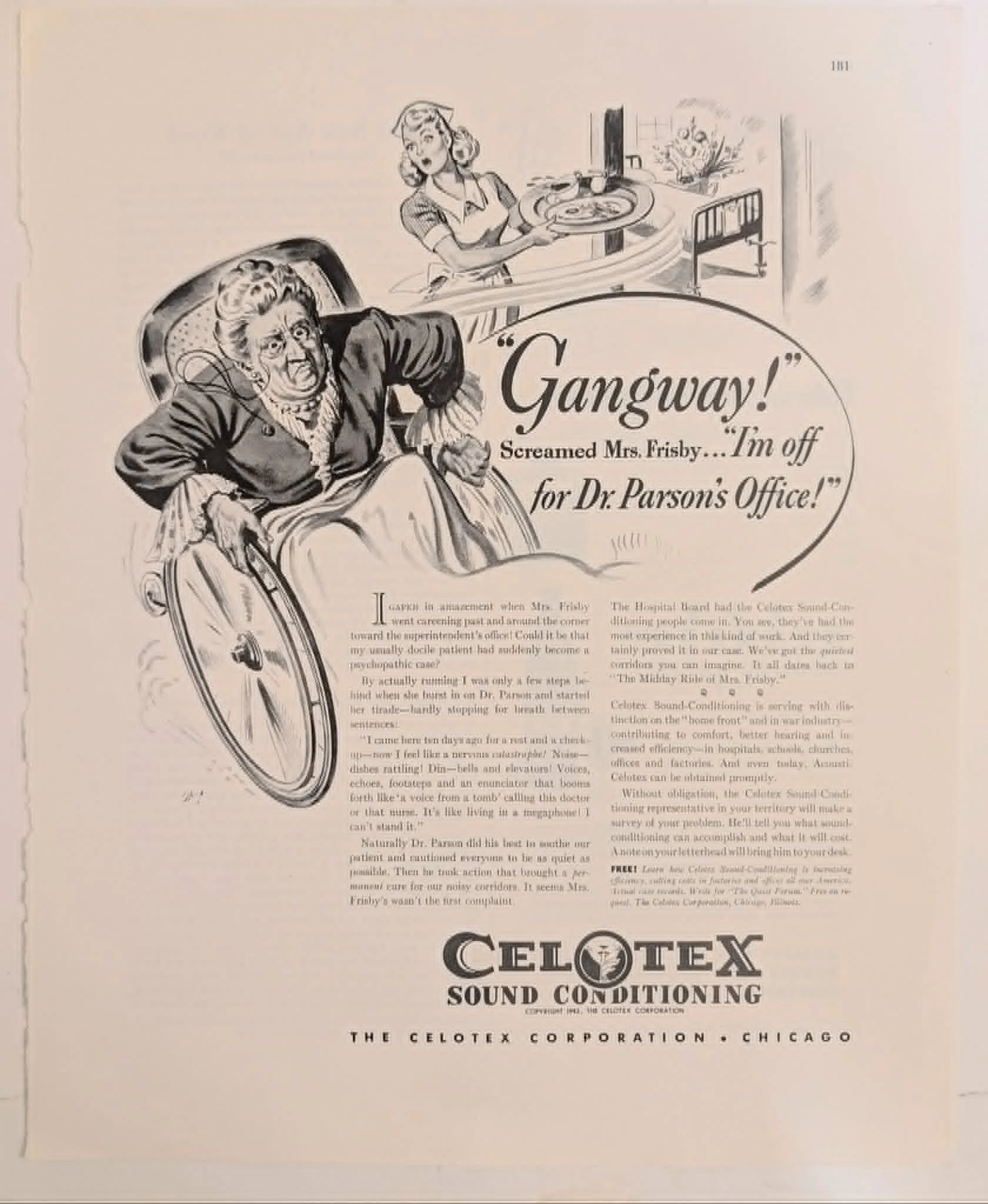 The Time Traveller's Dossier : 1942 Celotex - Engineered Silence — related article