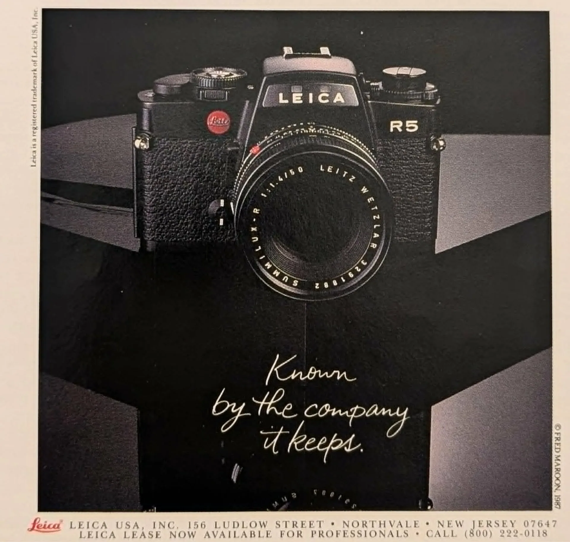 1987 Leica R5 Camera Vintage Advert — The Record Institute