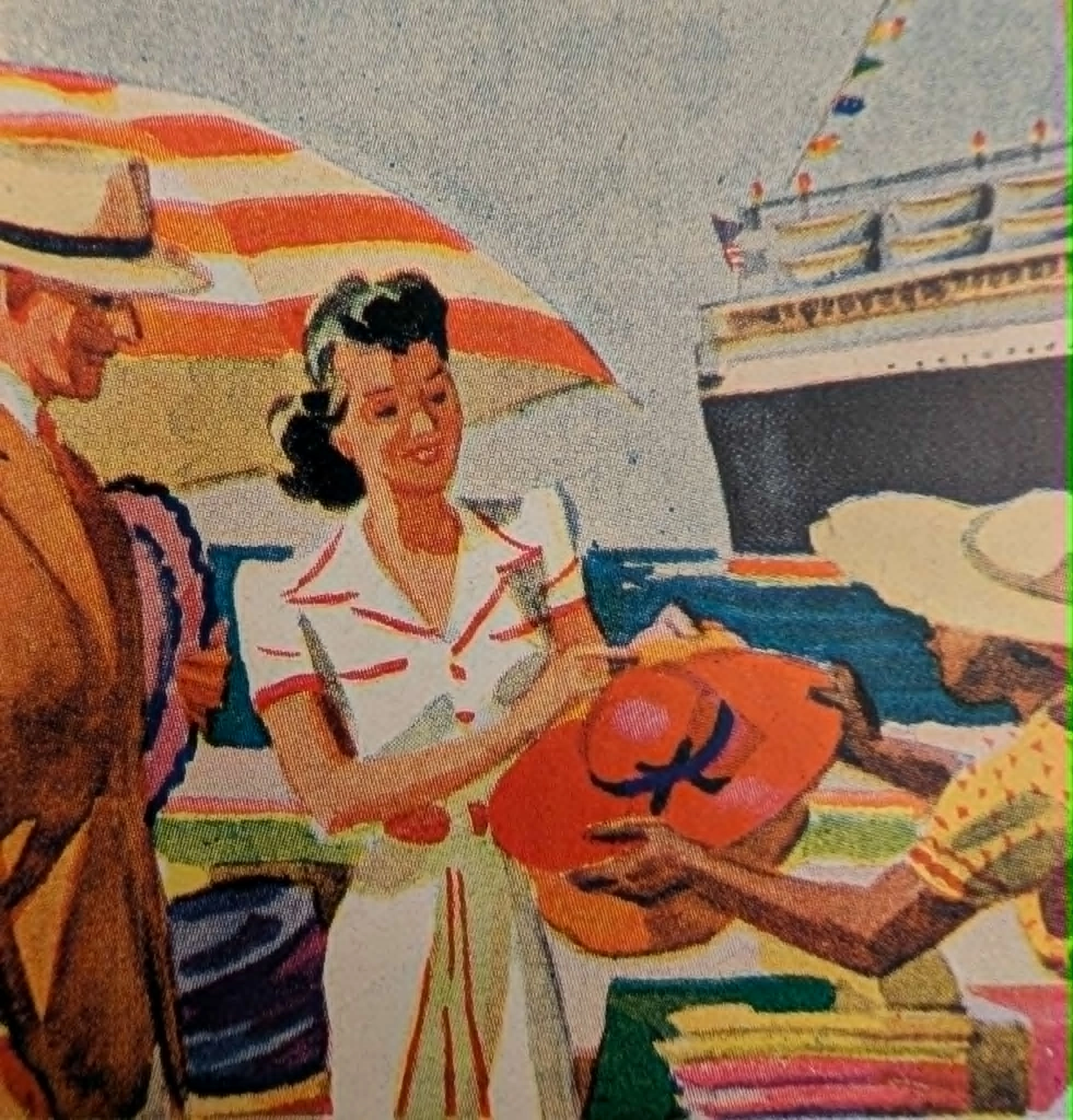1947 โฆษณาวินเทจ Eastern Steamship Lines S.S. Yarmouth ล่องเรือไปแนสซอ — ภาพย่อที่ 3