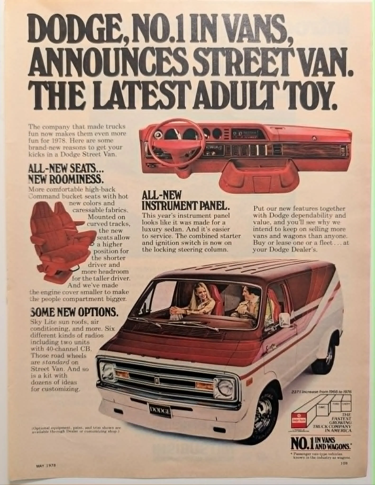 1978 Dodge Street Van Vintage Adver — The Record Institute