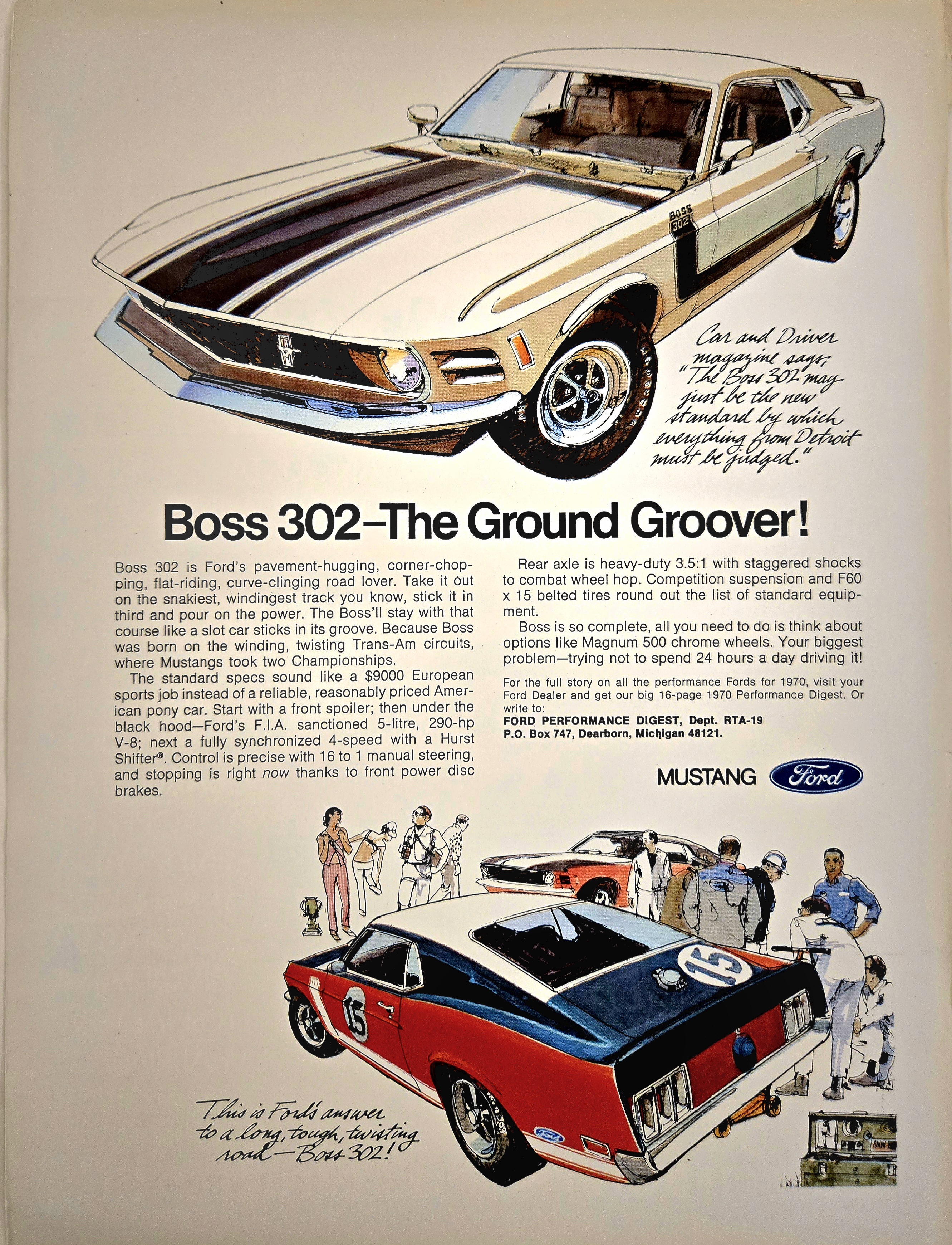 1970 Ford Mustang Boss 302 "The Ground Groover" (1970) — Class S vintage Automotive