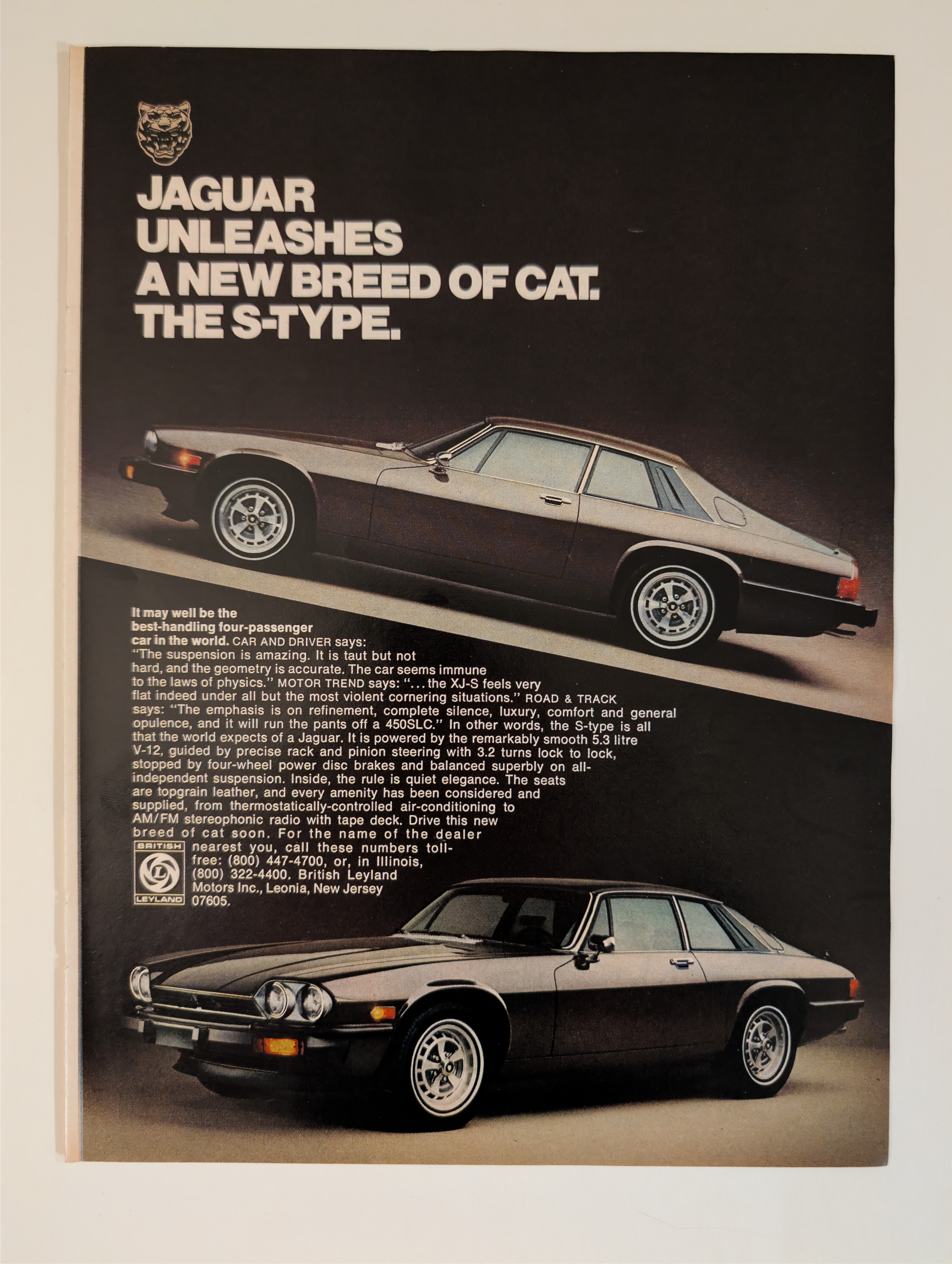 Jaguar S-Type "A New Breed of Cat" (1975) — Class S vintage Automotive