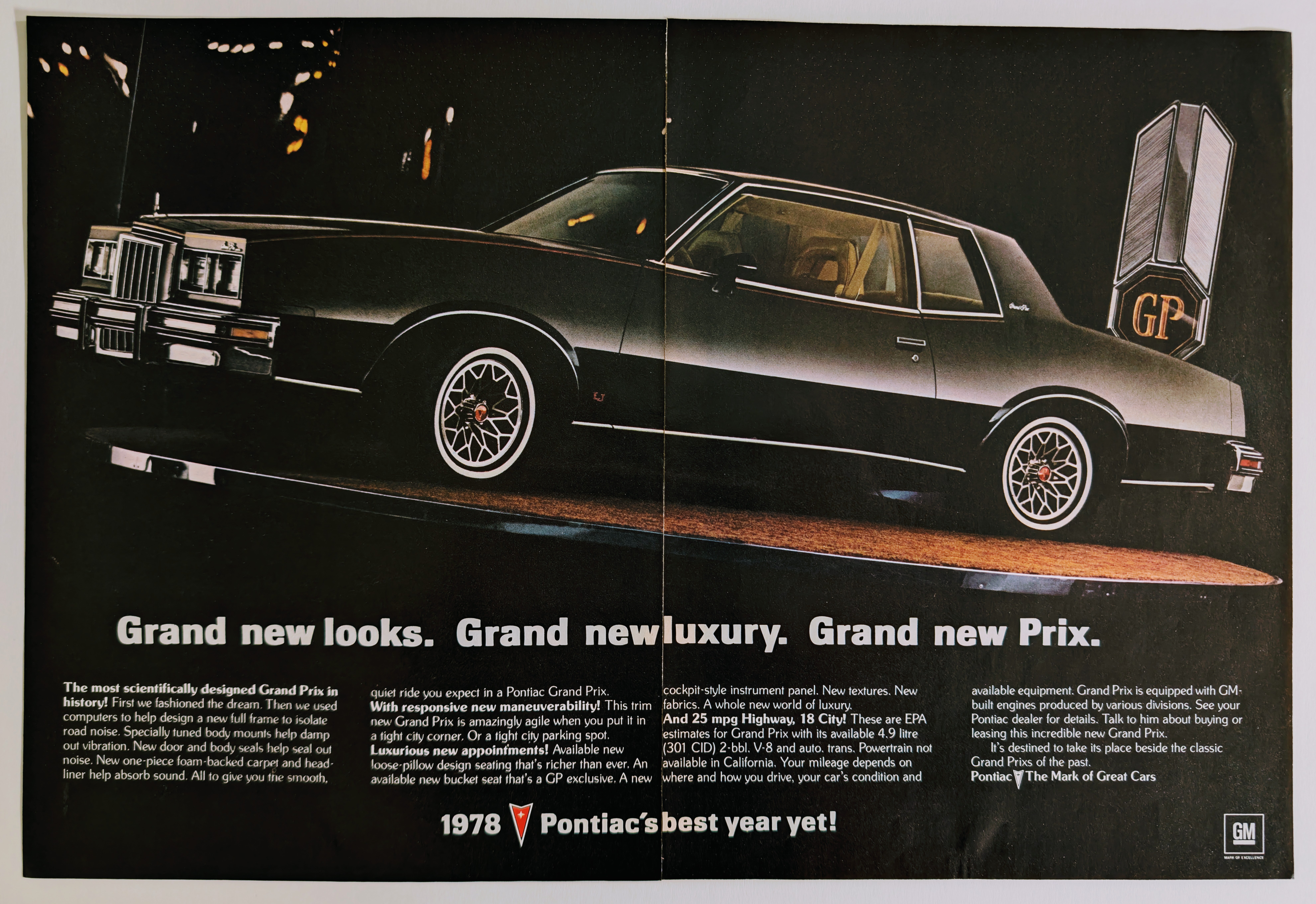 Pontiac Grand Prix "Grand New Luxury" (1978) — Class A vintage Automotive