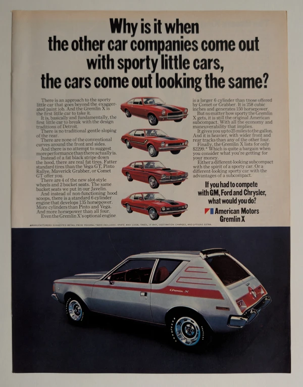 AMC Gremlin X "Defying Convention"