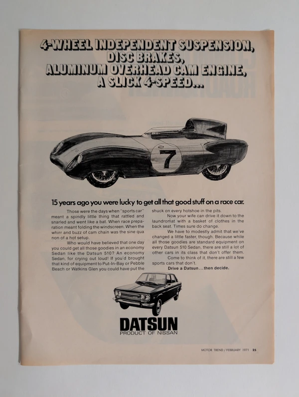 Datsun 510 "Race Car Tech" (The Poor Man's BMW)