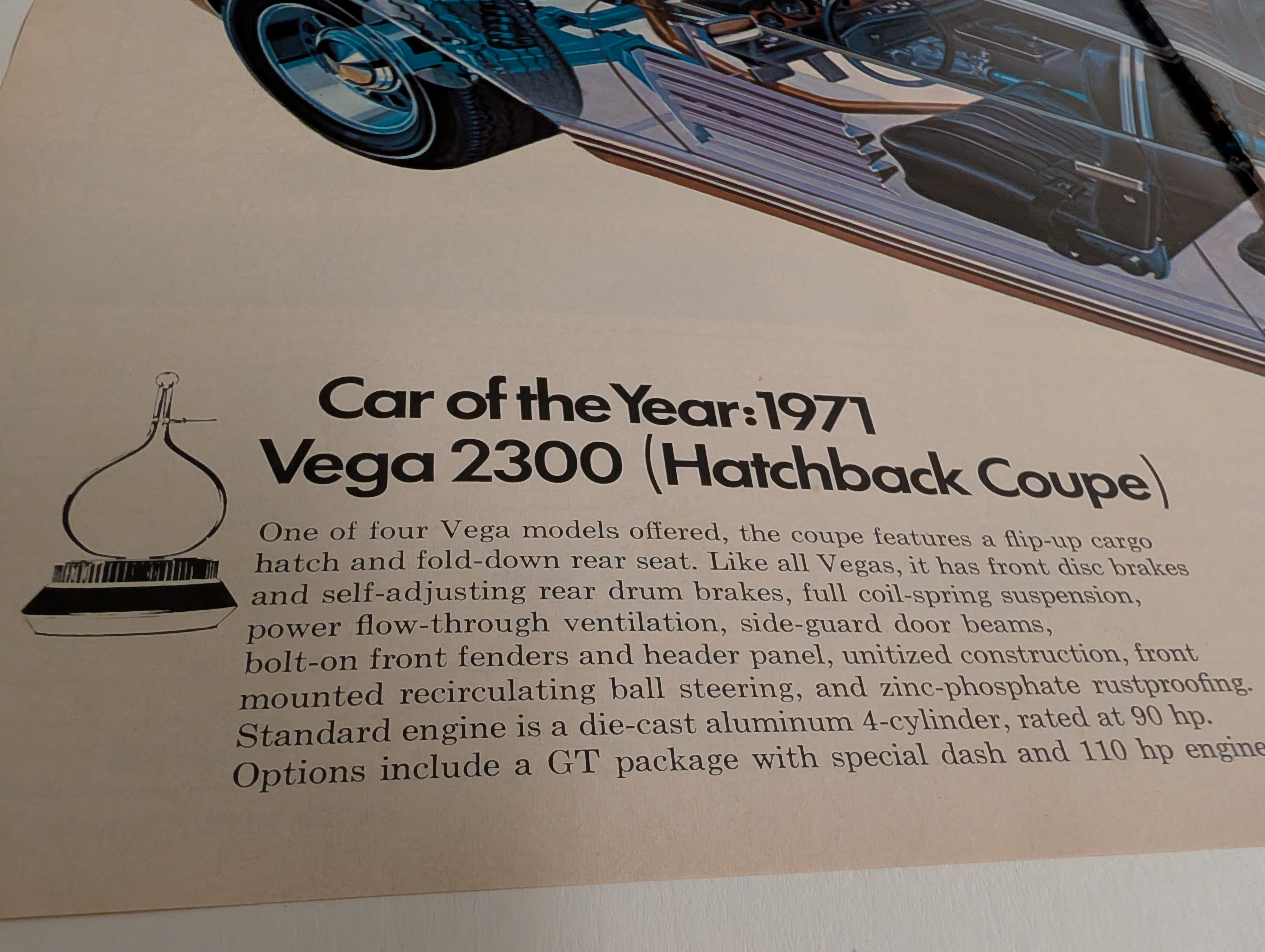 Chevrolet Vega 2300 "X-Ray Cutaway" Art by Shusei Nagaoka — Thumbnail 3