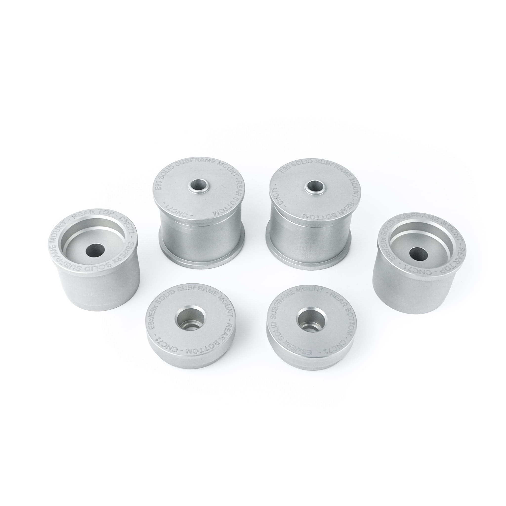 CNC71 achter subframe solid aluminum bushings set BMW E81/E82/E87/E88 E90/E91/E92/E93